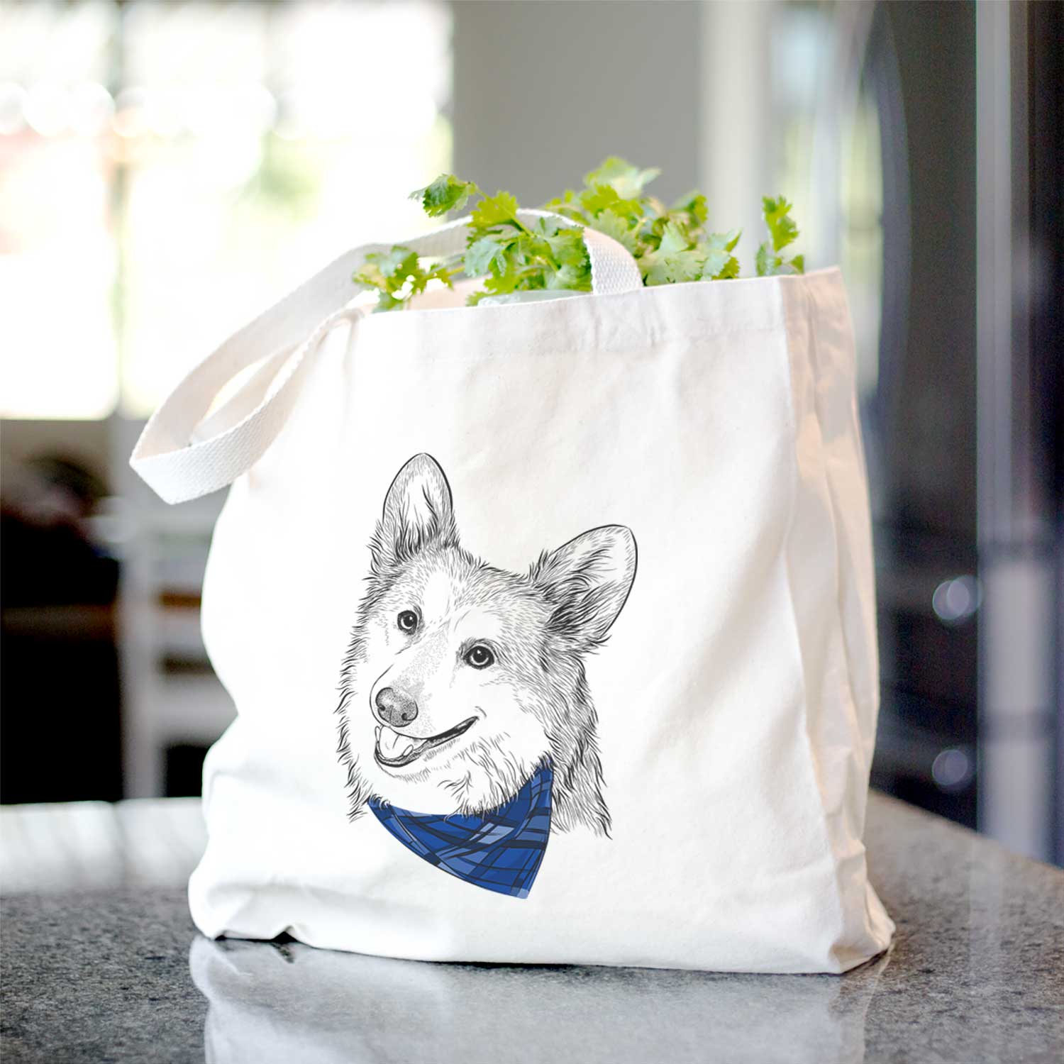 Scout the Pembroke Welsh Corgi - Tote Bag