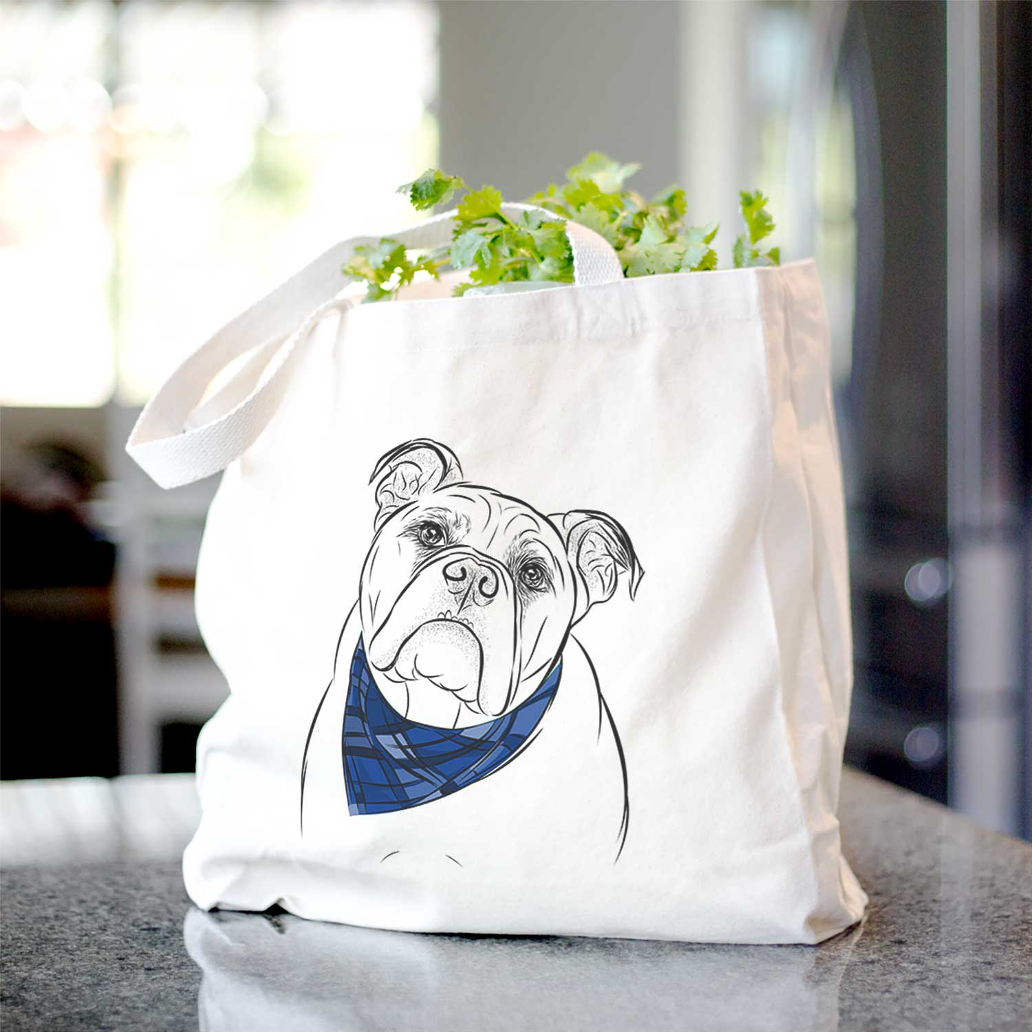 Sir Louis the English Bulldog - Tote Bag