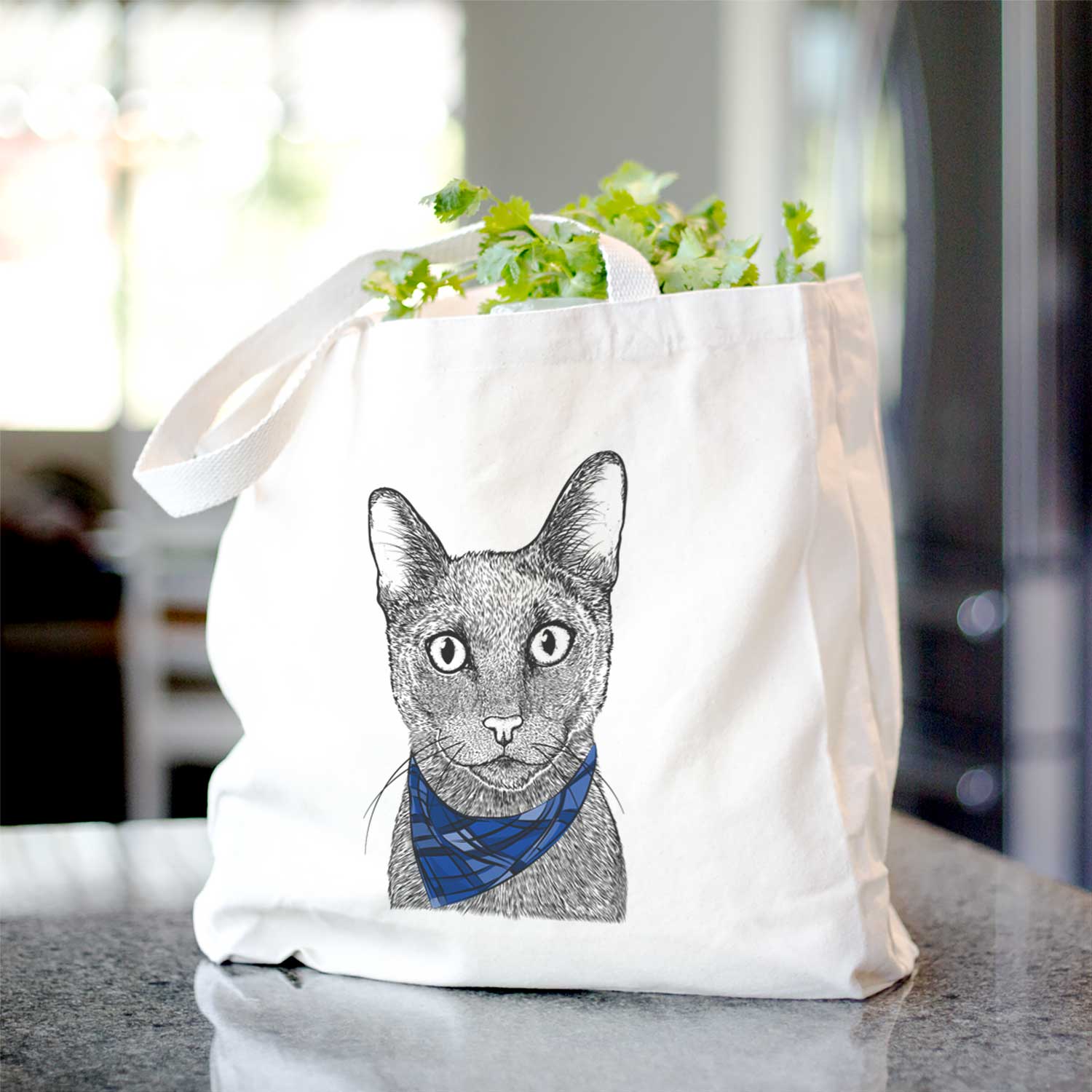 Stanley the Russian Blue Cat - Tote Bag