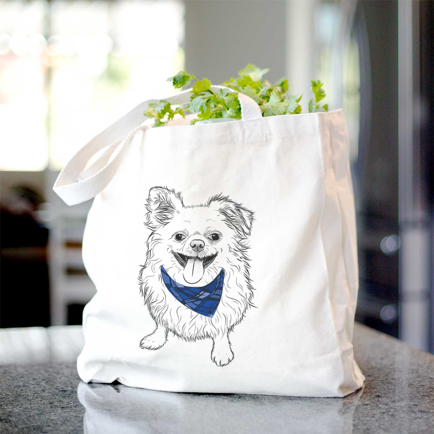 Stuart the Longhaired Chihuahua - Tote Bag