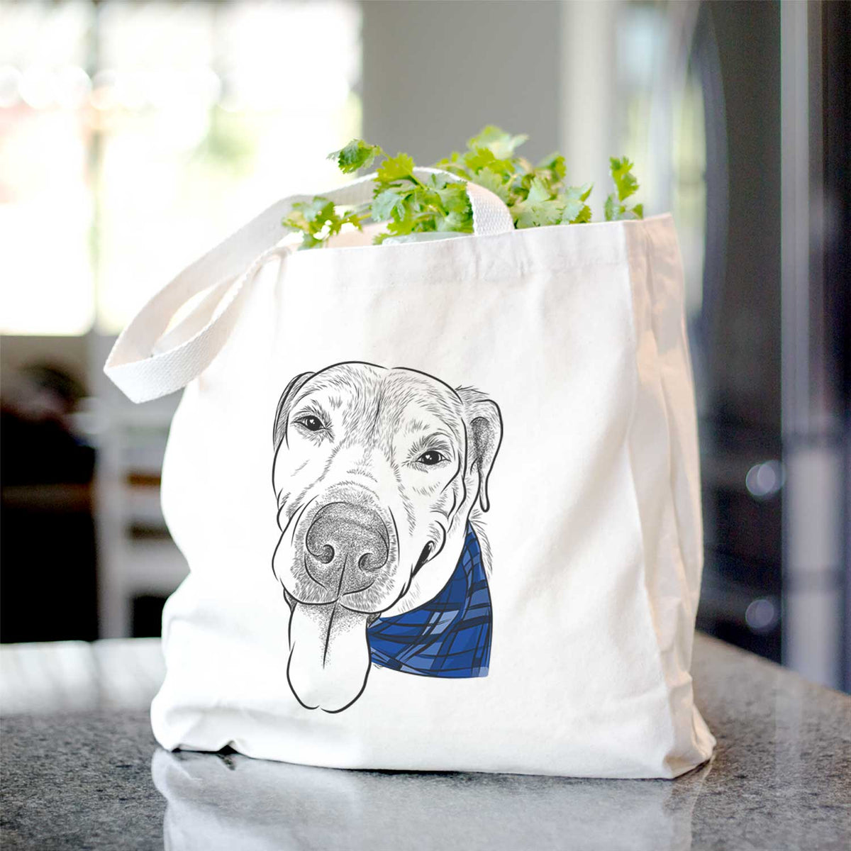 Sugar the Staffordshire Terrier Mix - Tote Bag