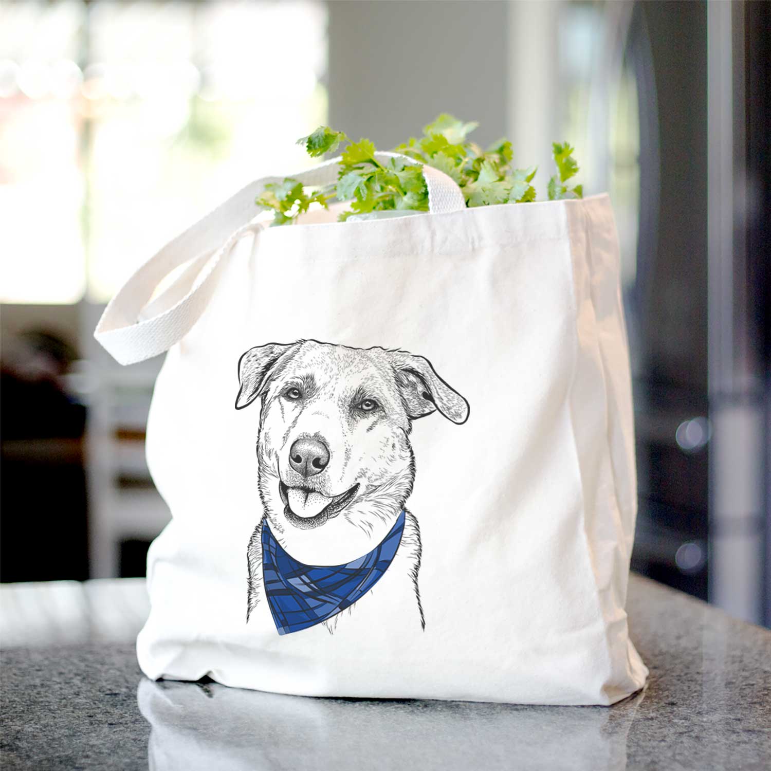 Sydney the Great Pyrenees Australian Shepherd Mix - Tote Bag