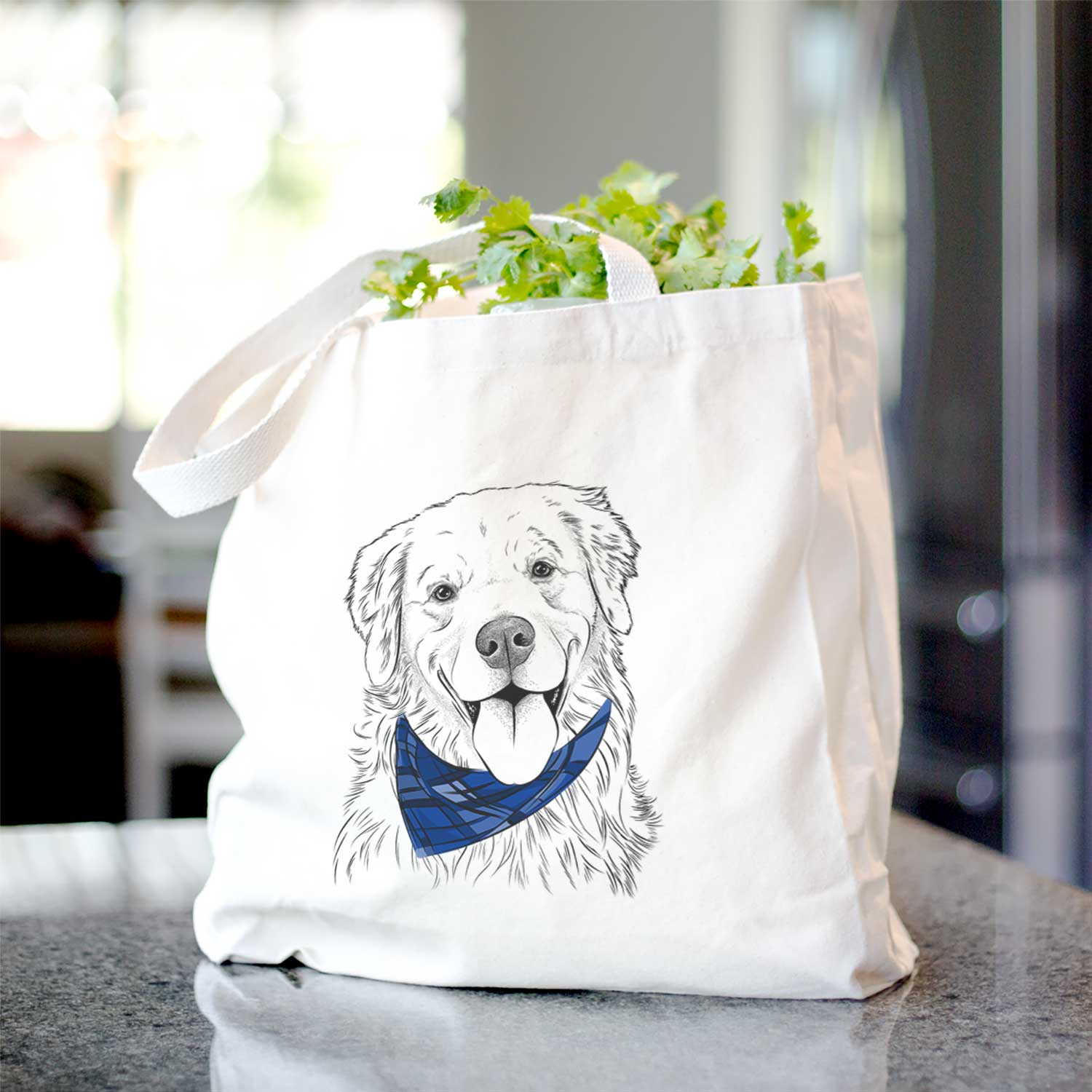 Ticket the Golden Retriever - Tote Bag