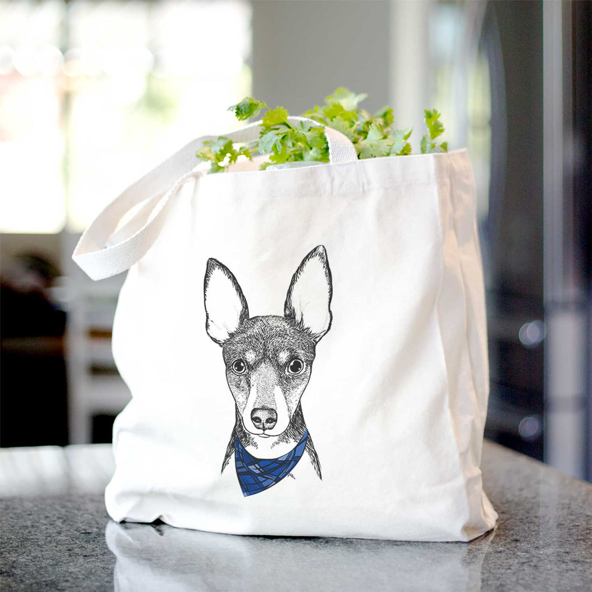 Tiny the Toy Fox Terrier - Tote Bag