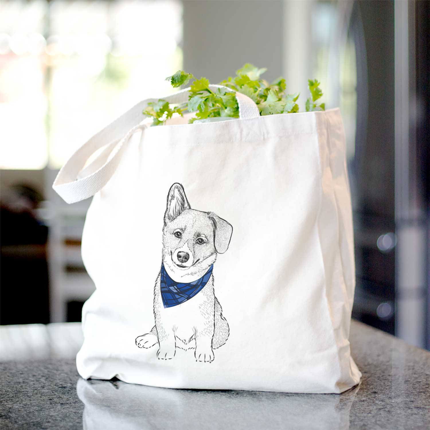 Toby the Corgi Puppy - Tote Bag