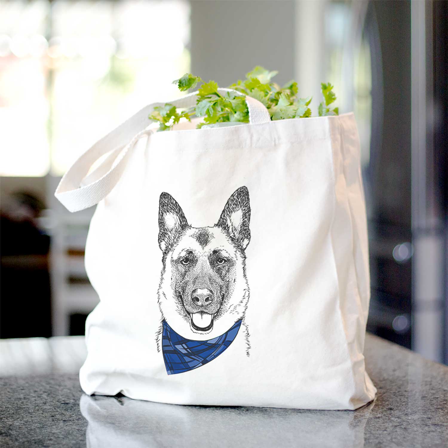 Trooper the German Shepherd - Tote Bag