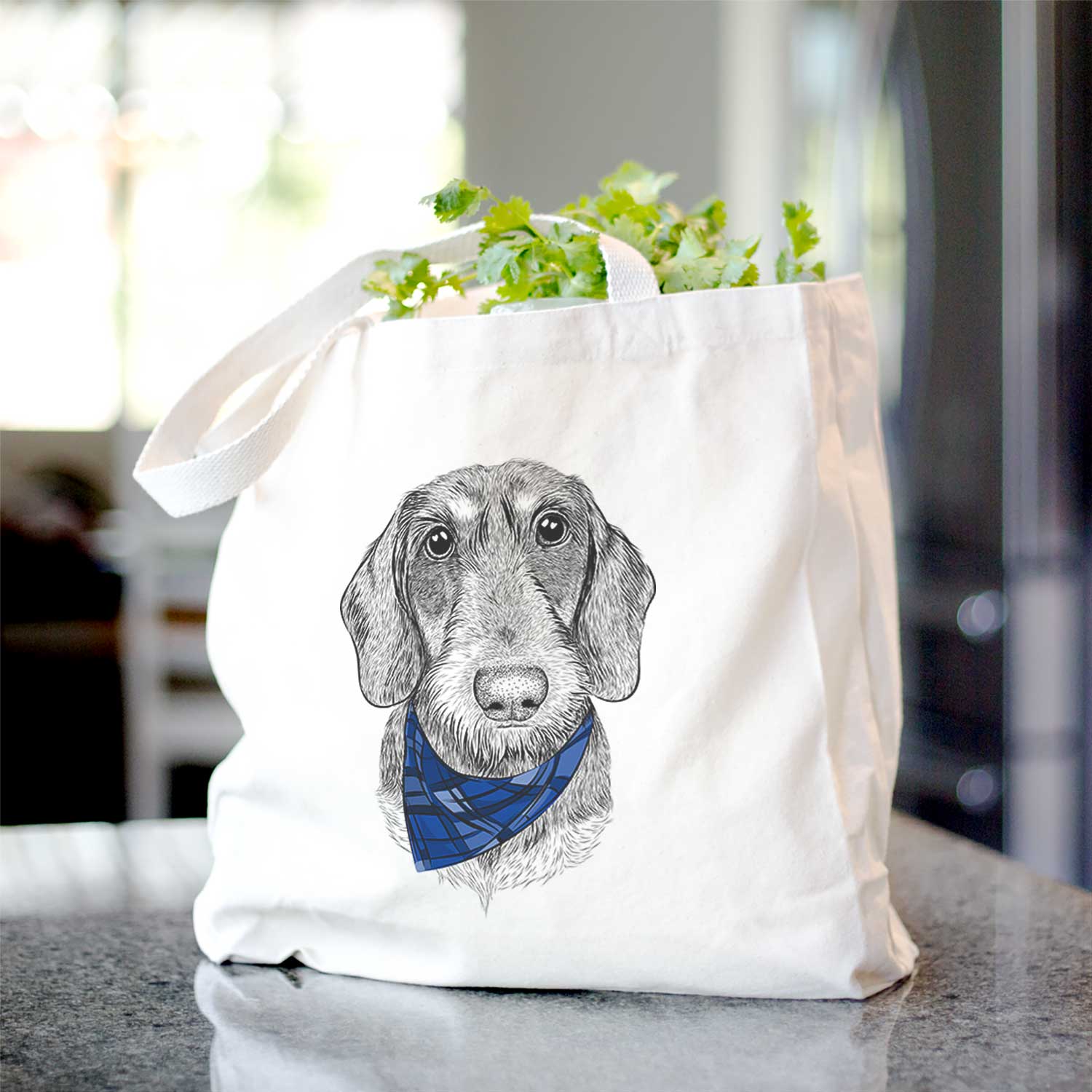 Truman the Wirehaired Dachshund - Tote Bag