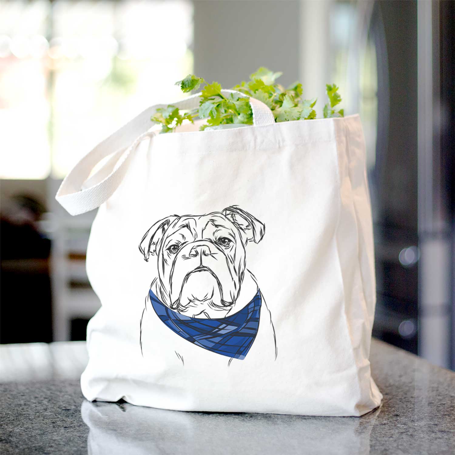 Winston the English Bulldog - Tote Bag