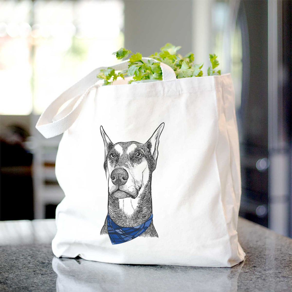 Zeus the Doberman Pinscher - Tote Bag