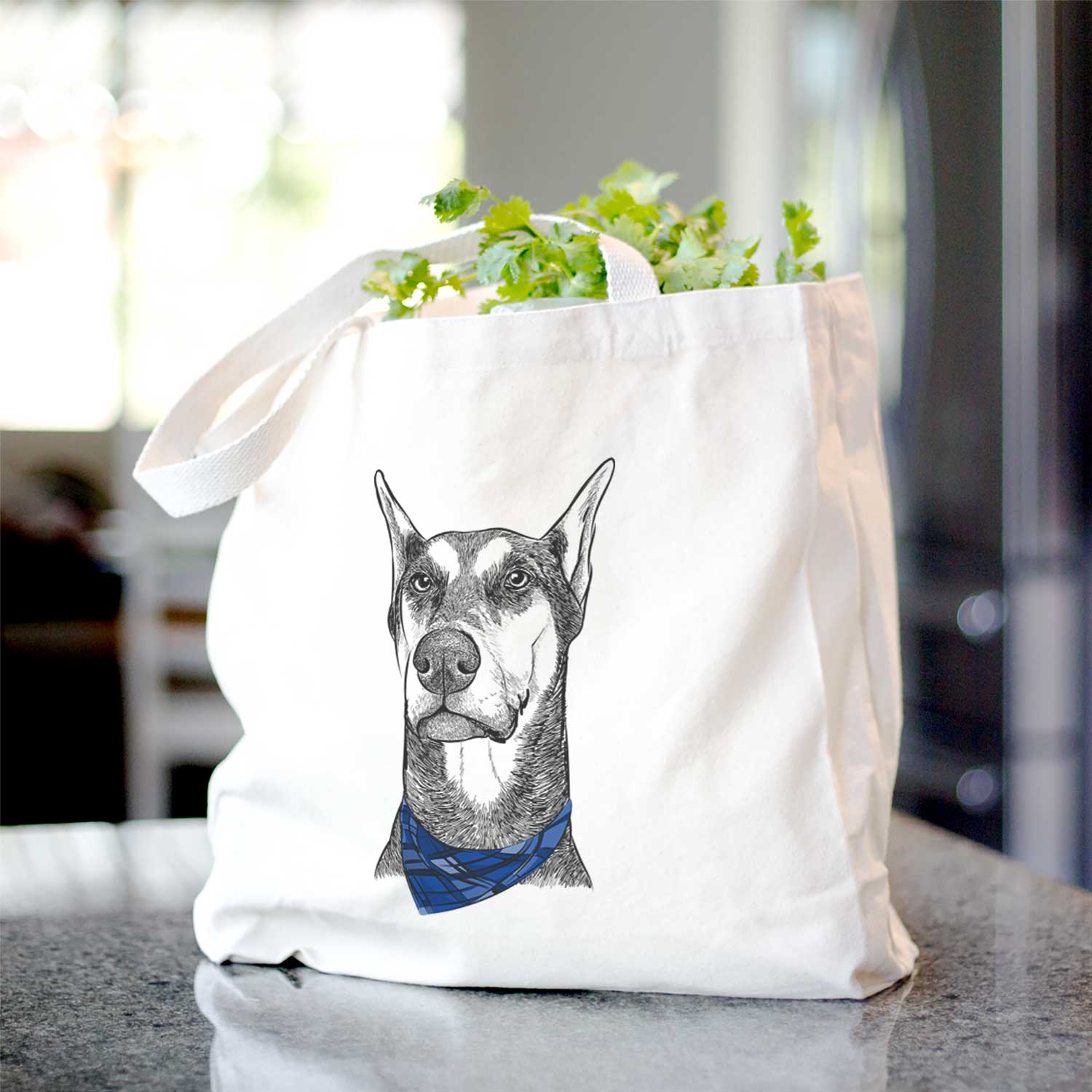Zeus the Doberman Pinscher - Tote Bag