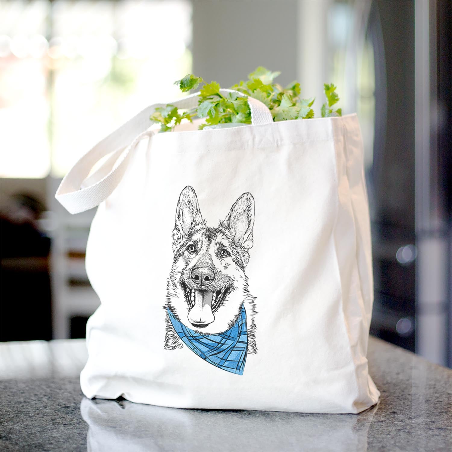 Benson the German Shepherd - Tote Bag