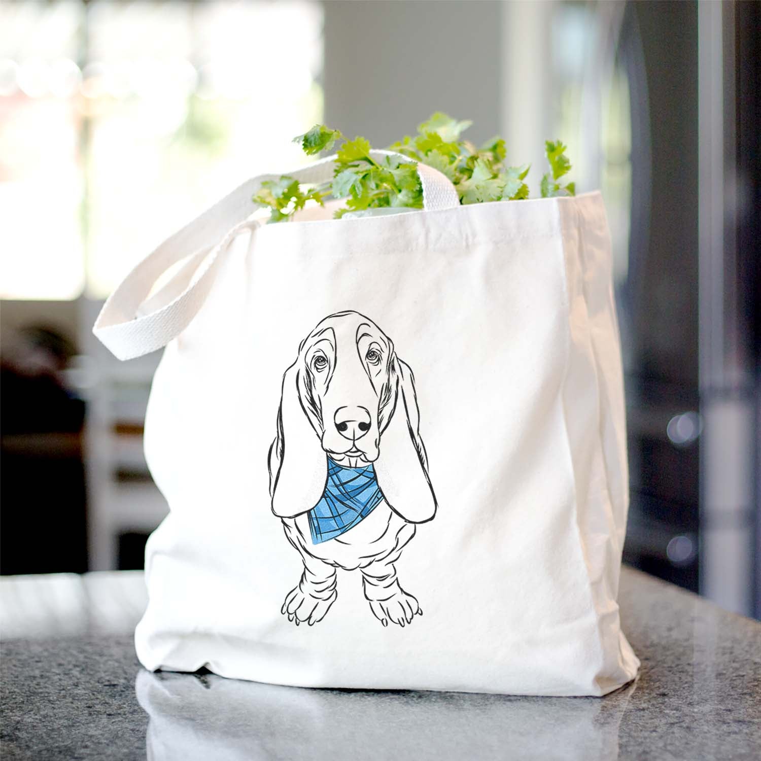 Charlie the Basset Hound - Tote Bag