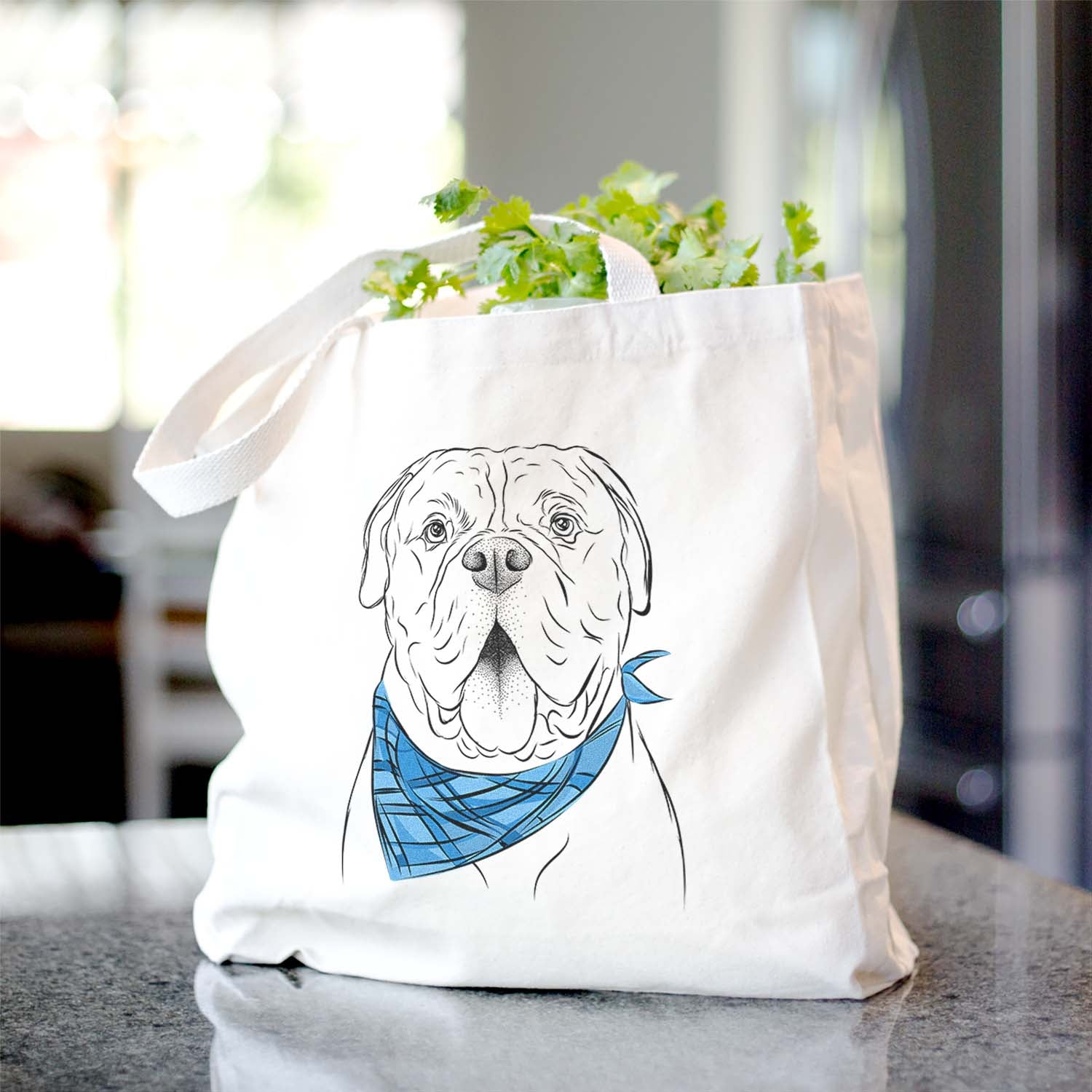 Chief the Boxer Bulldog Mix - Tote Bag