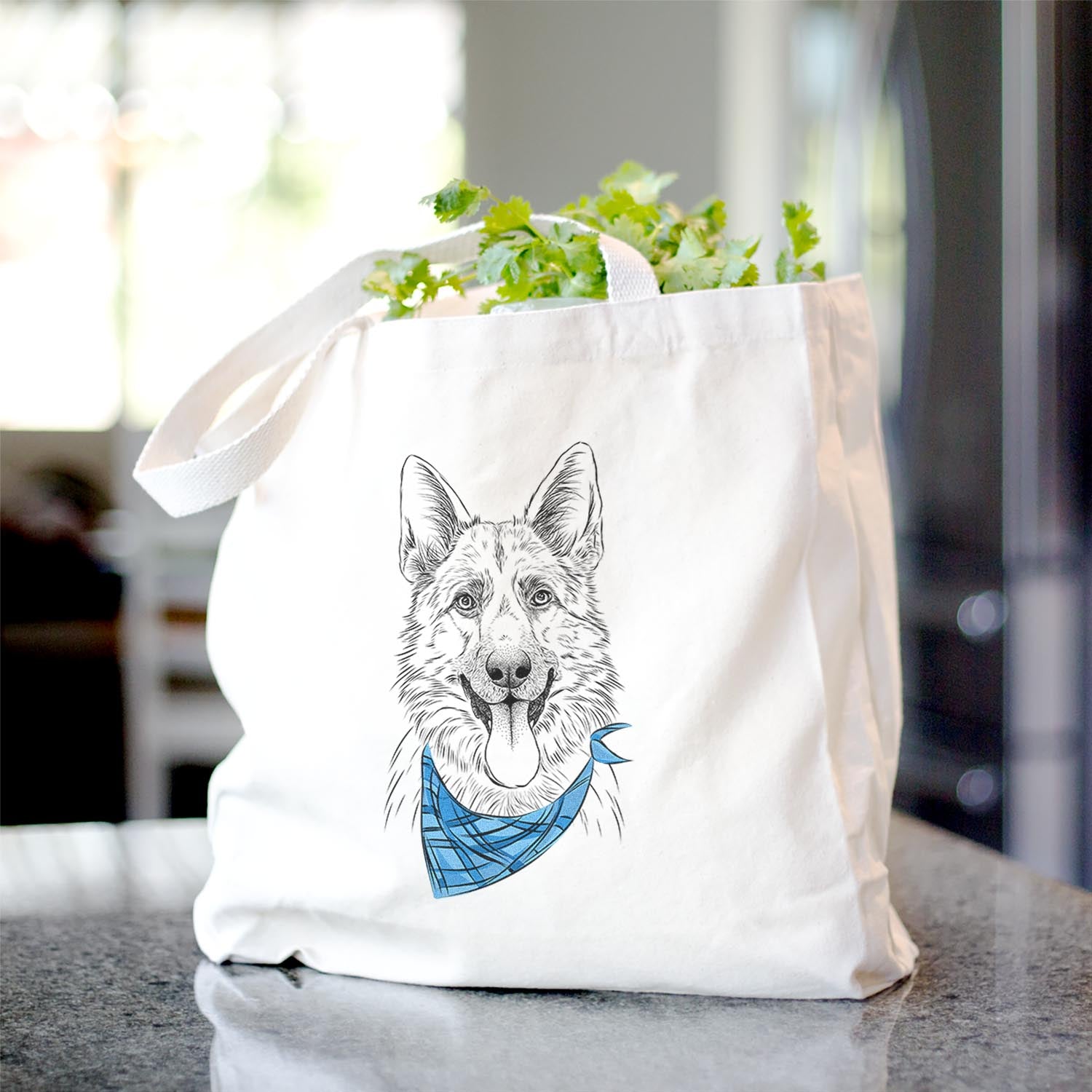 Grace the German Shepherd - Tote Bag