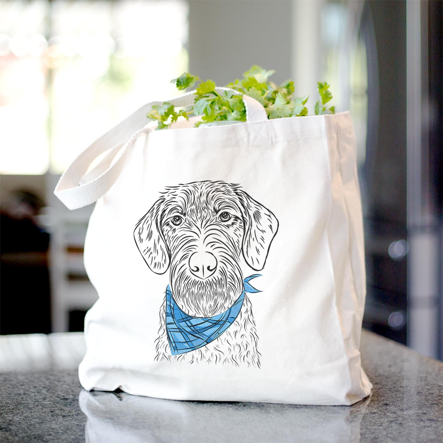 Gus the German Wirehaired Pointer - Tote Bag