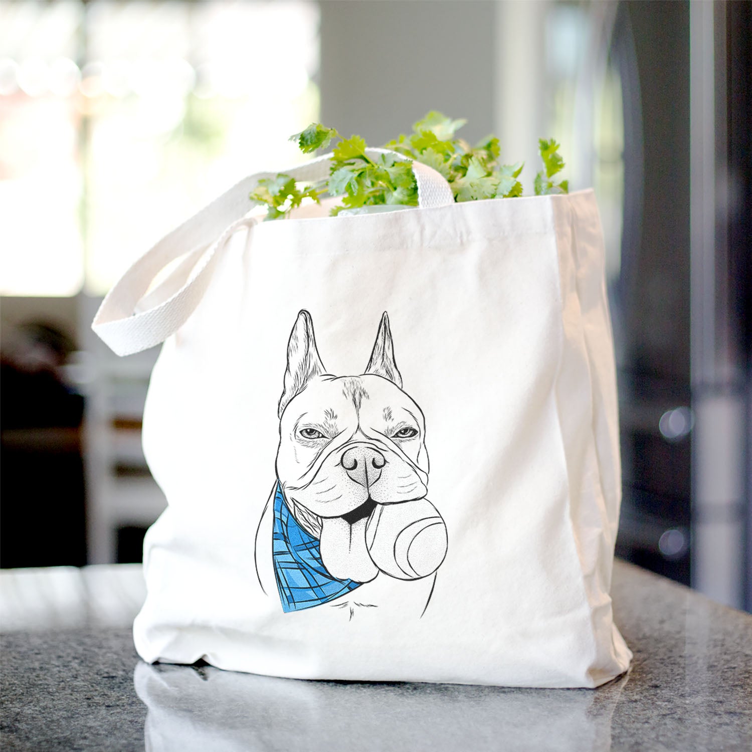 Happy Franco the French Bulldog - Tote Bag