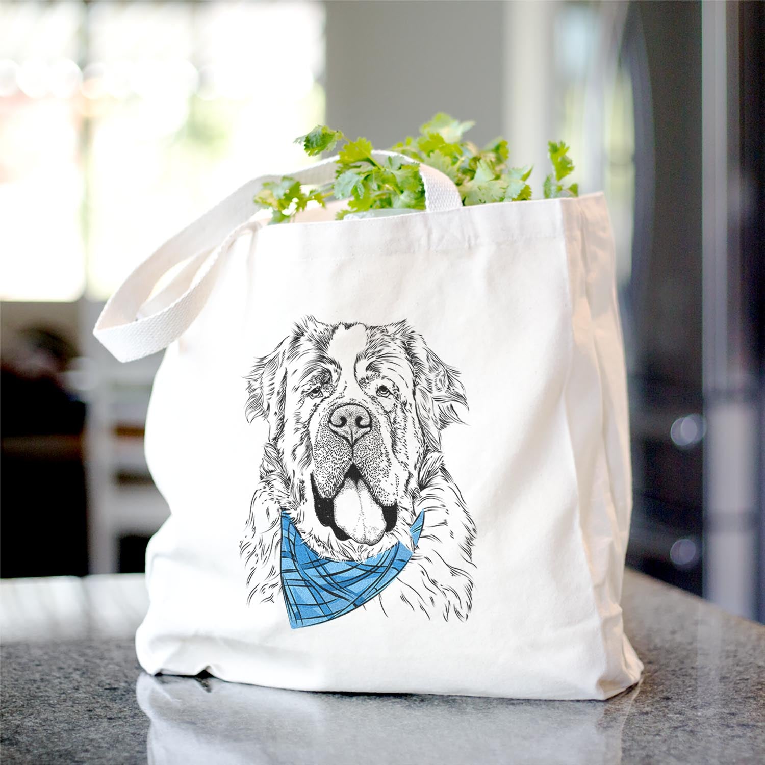 Hoss the Saint Bernard - Tote Bag