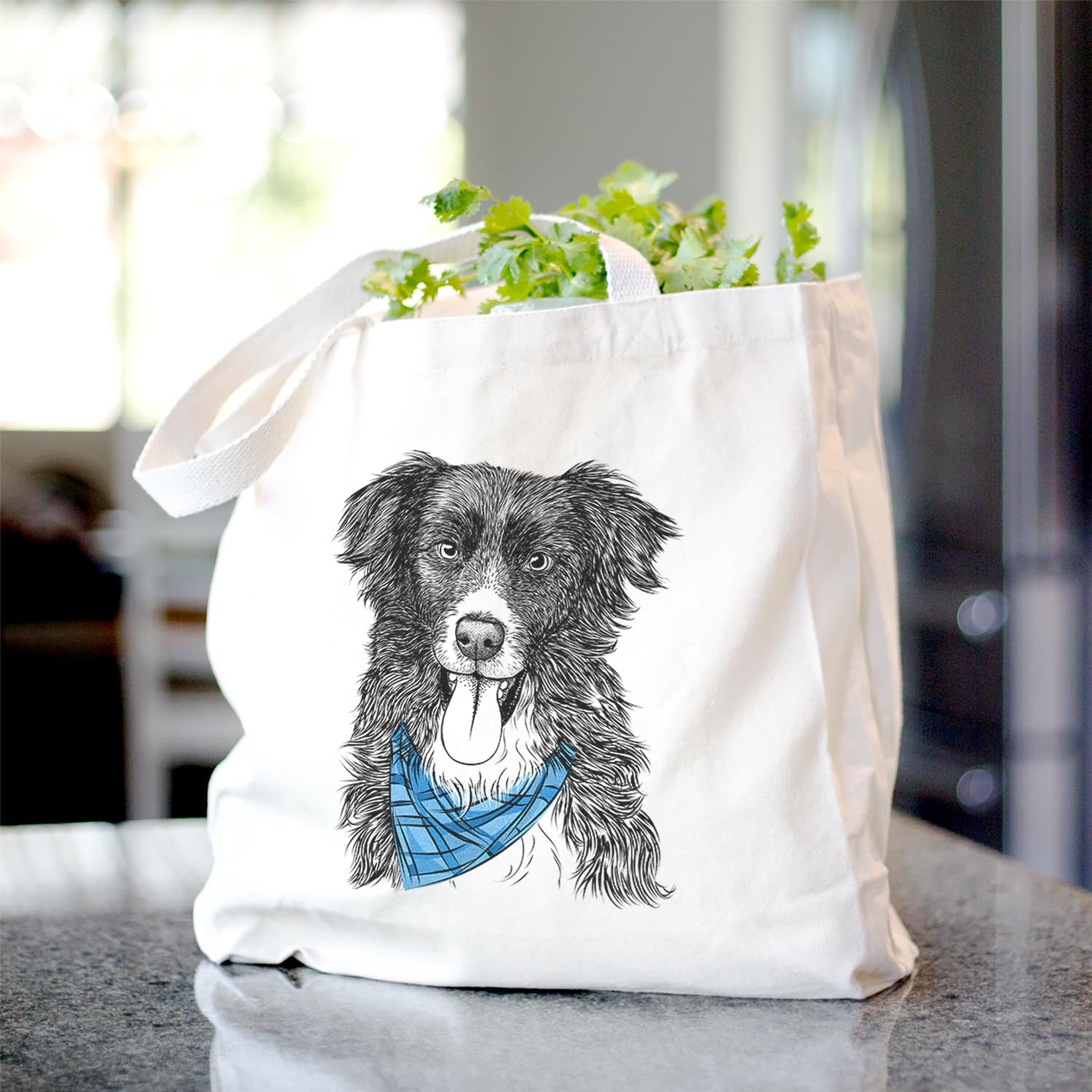 Indi the Border Collie - Tote Bag