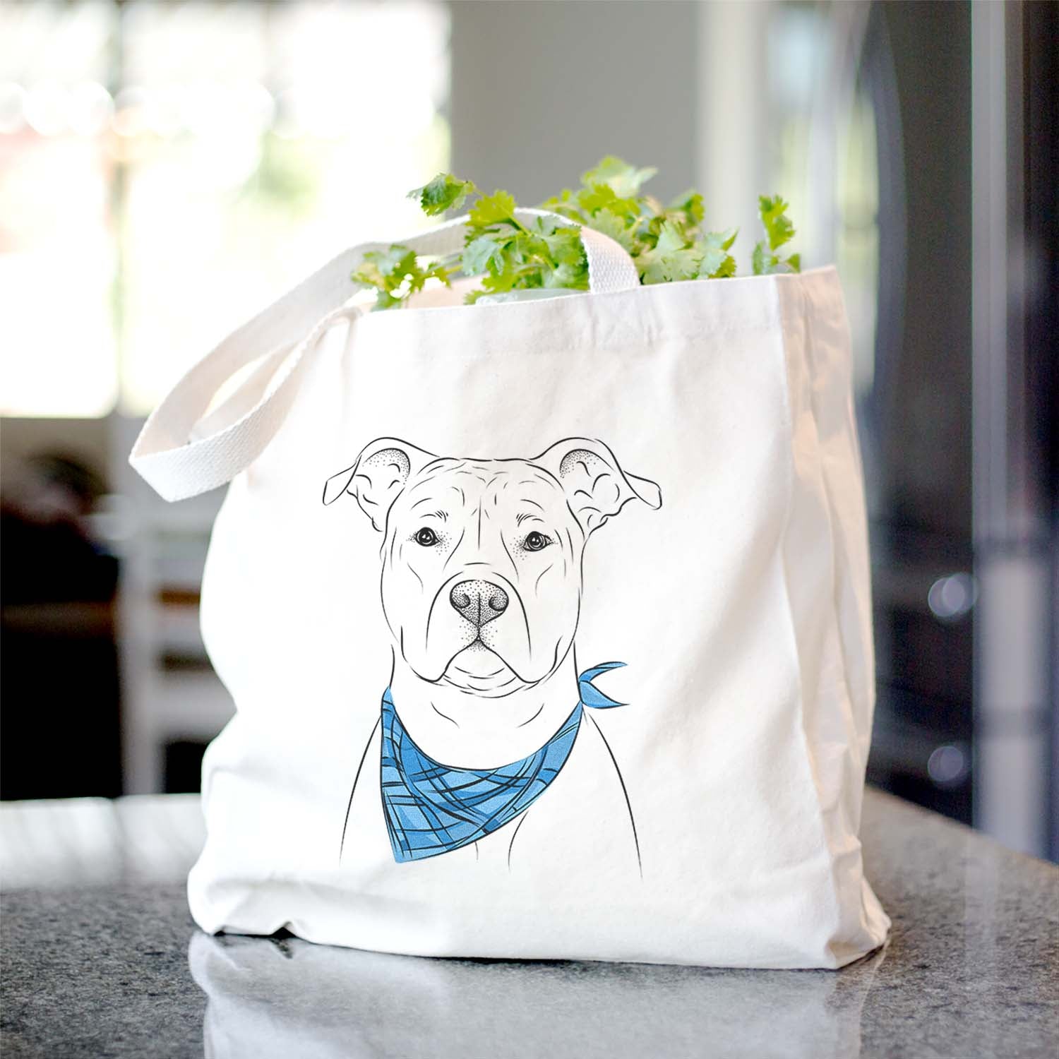 Jethro the American Staffordshire Terrier - Tote Bag