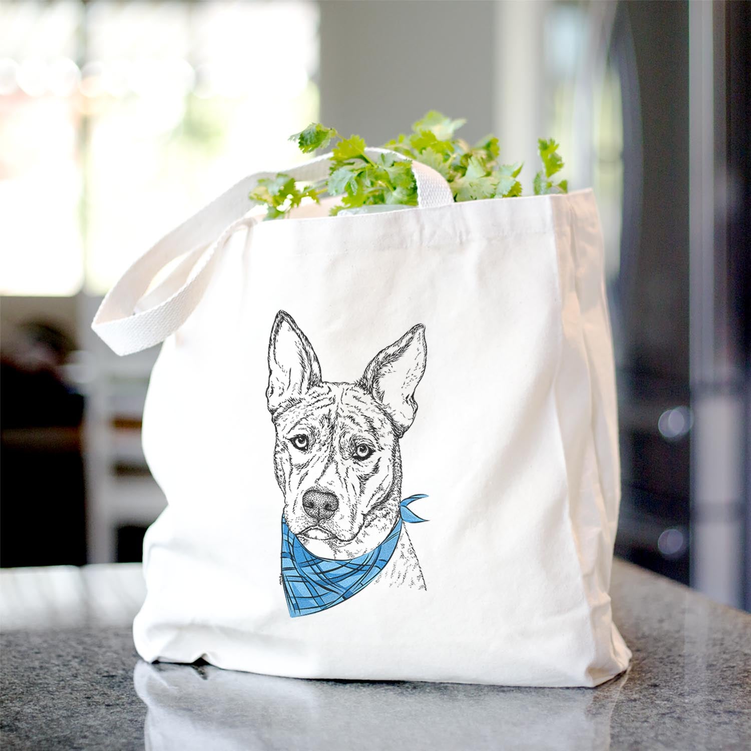 Leo the Ibizan Hound Bull Mastiff Mix - Tote Bag