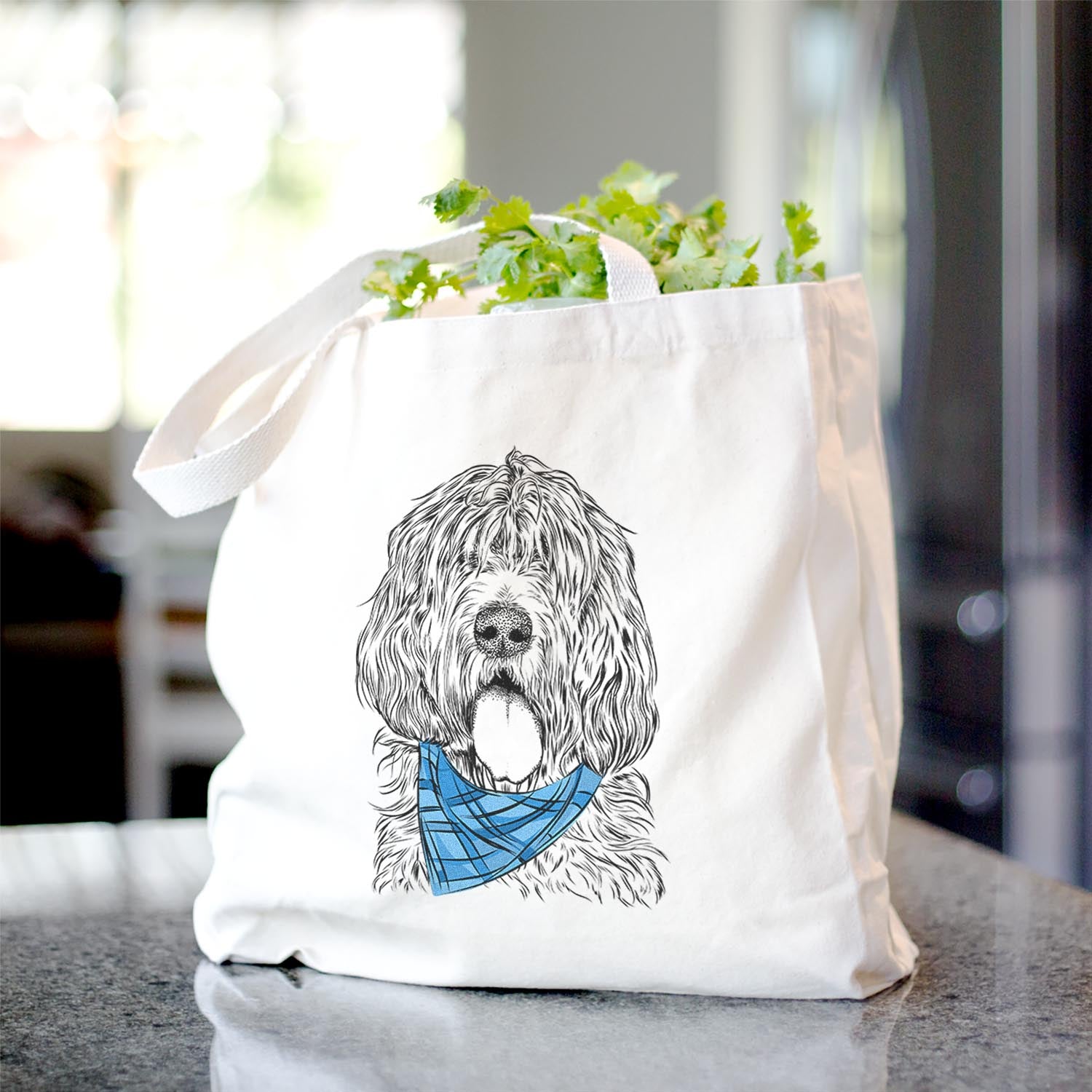 Lou the Otterhound - Tote Bag