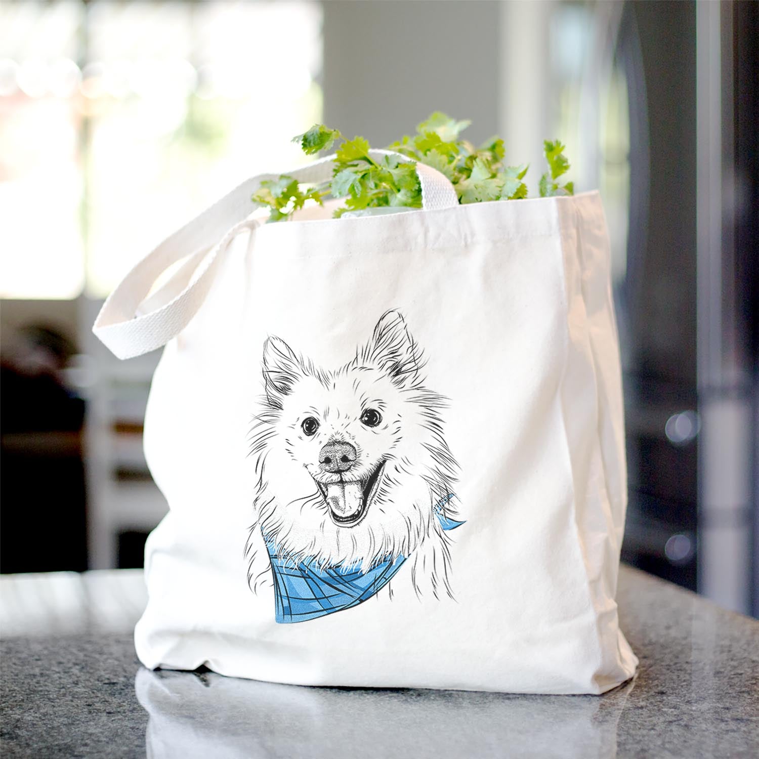 Miki the American Eskimo - Tote Bag