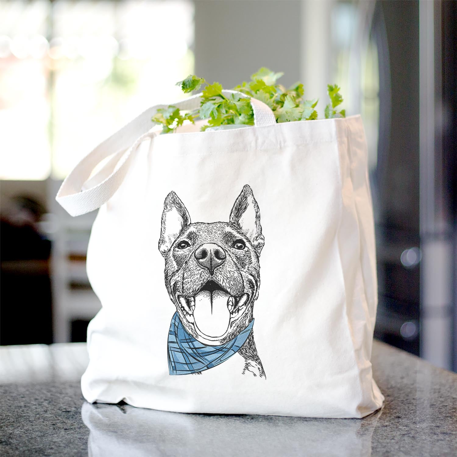 Milo the Pitbull Mix - Tote Bag