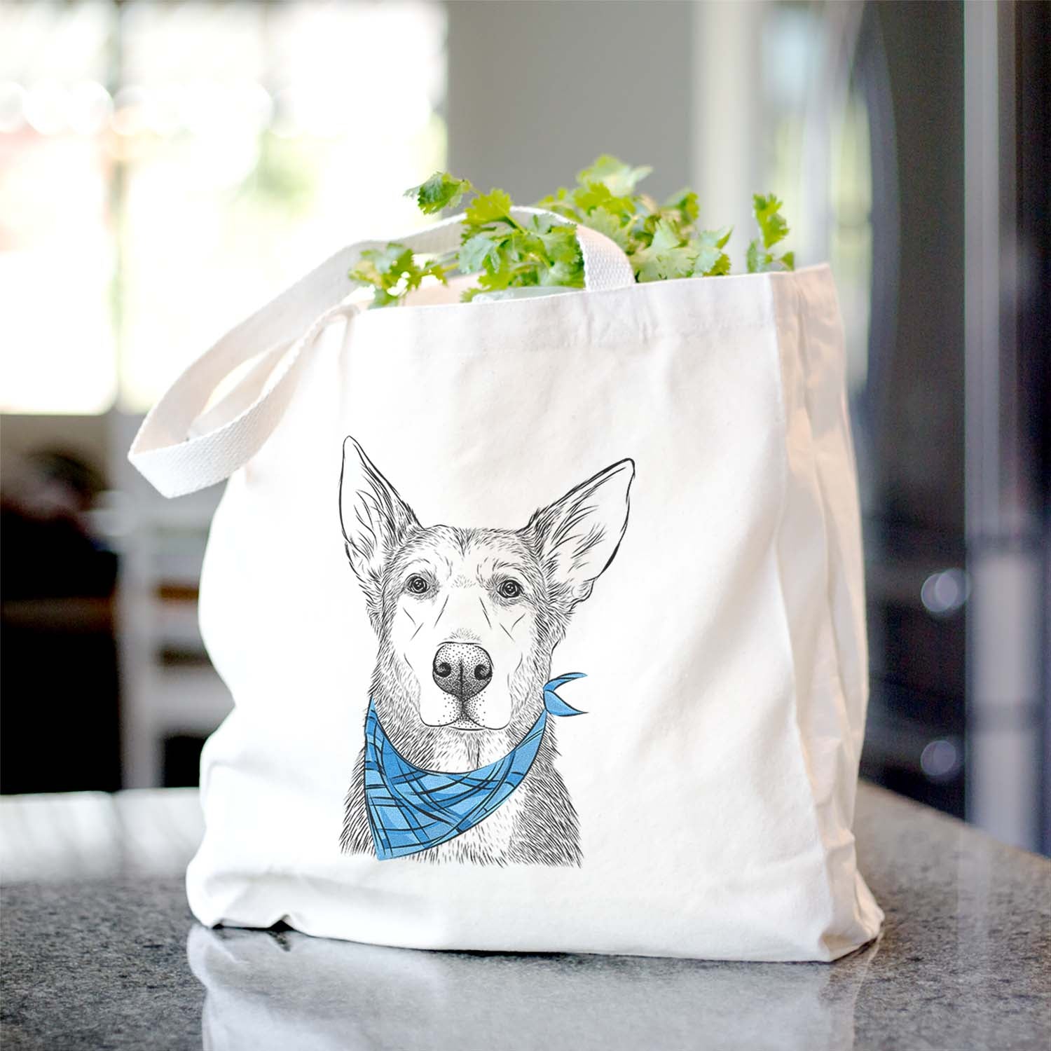 Misty the German Shepherd Mix - Tote Bag