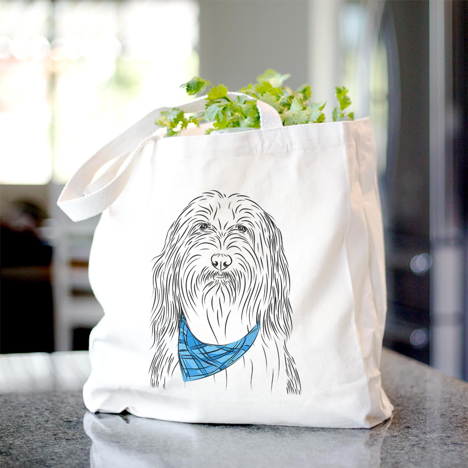 Murray the Bearded Collie - Tote Bag