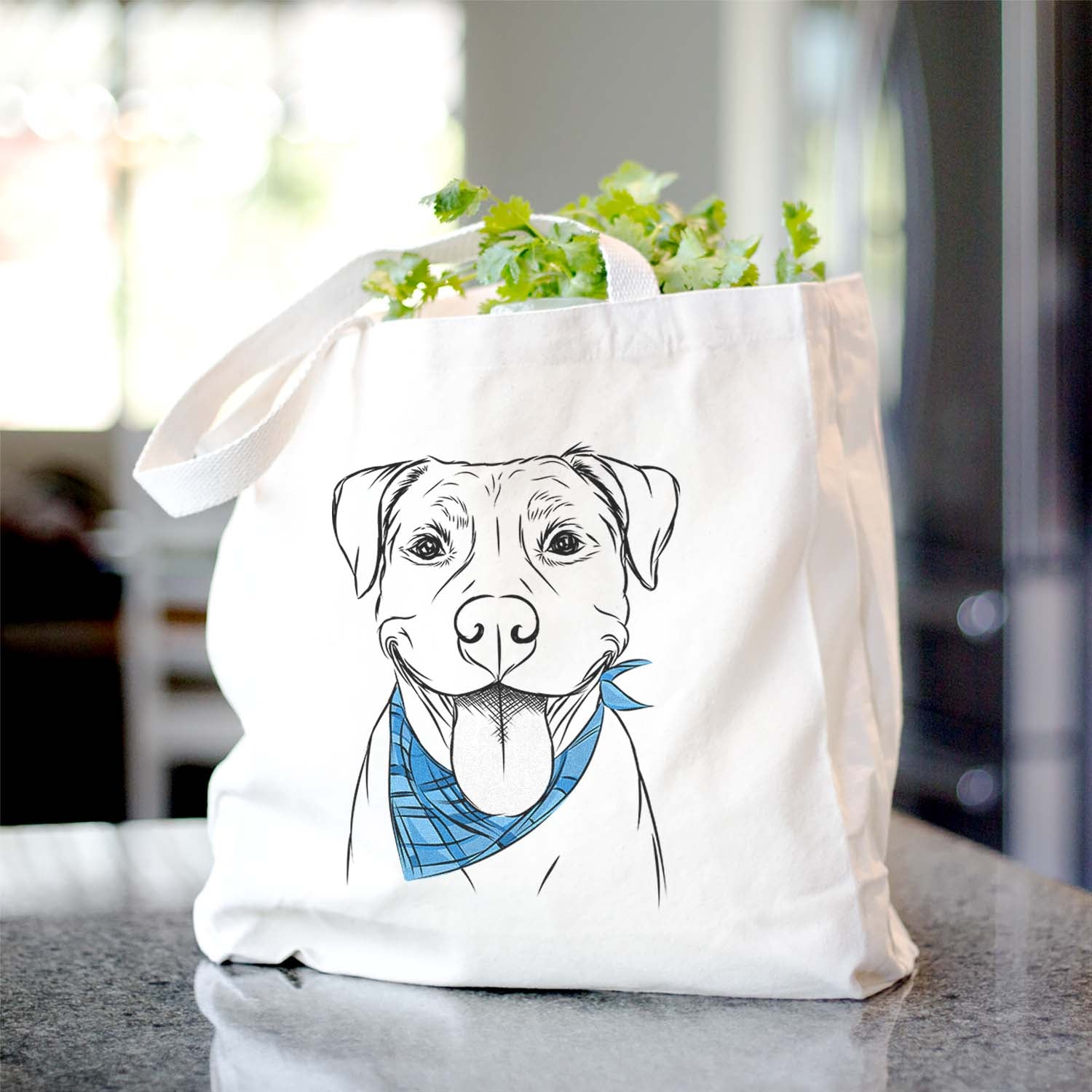 Parker the Pitbull - Tote Bag