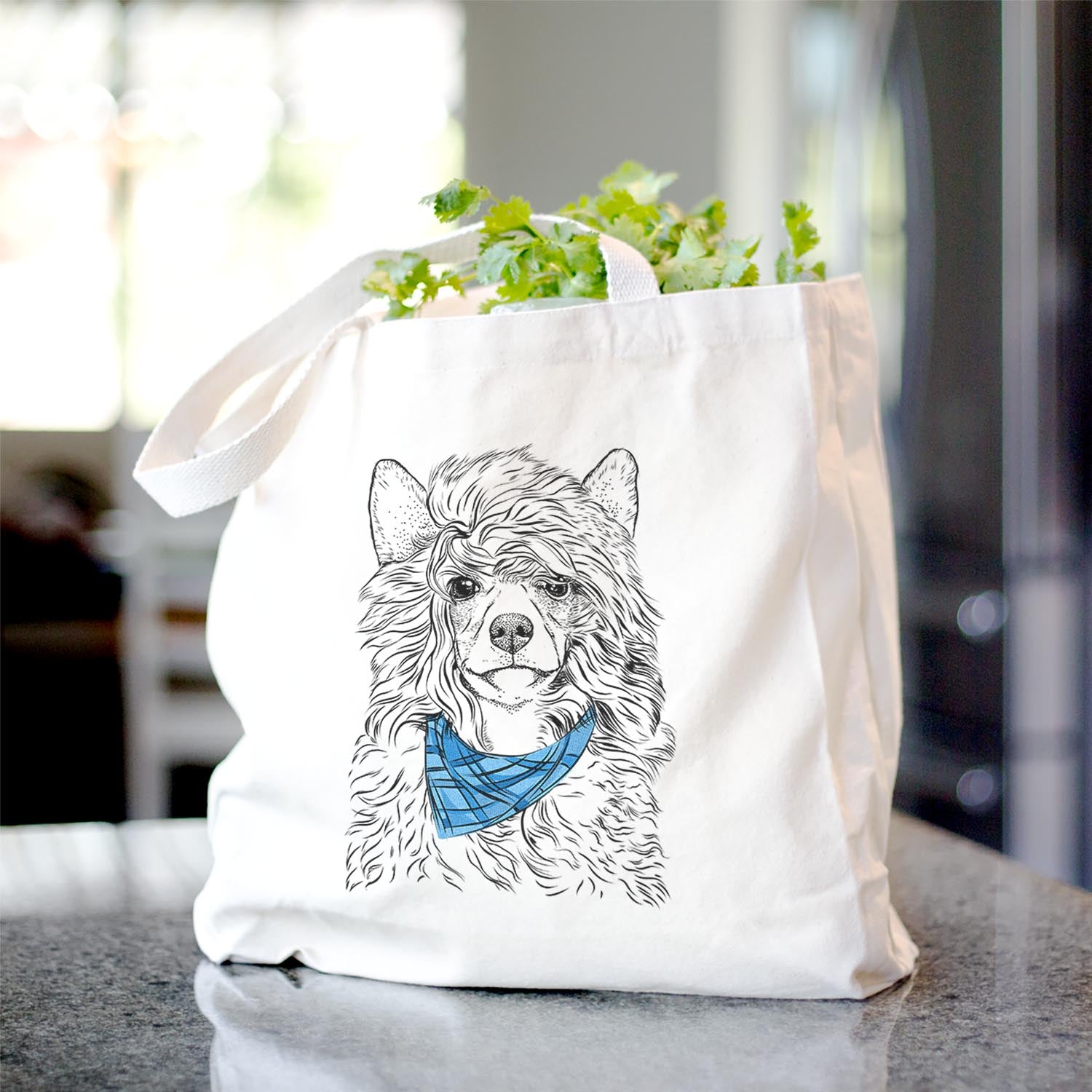 Preston the Powderpuff Chinese Crested - Tote Bag