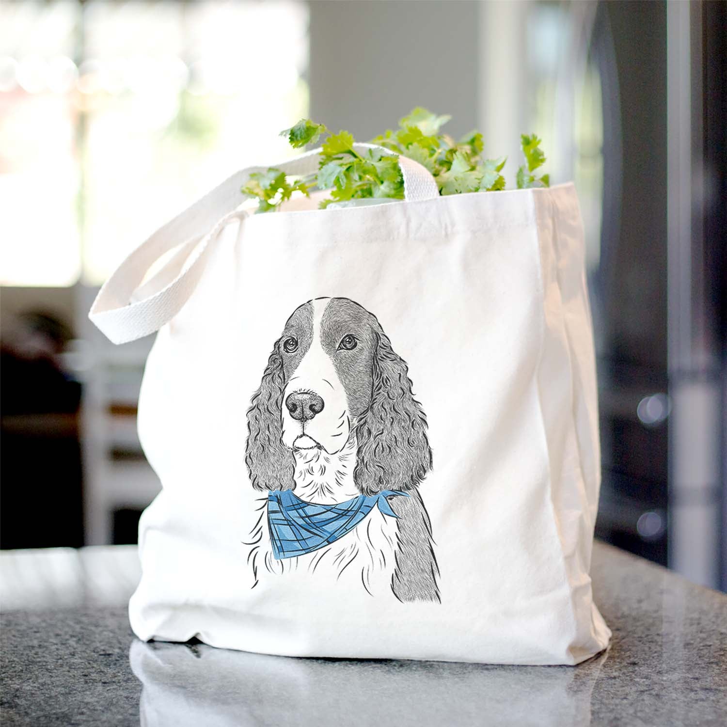 Quincy the English Springer Spaniel - Tote Bag