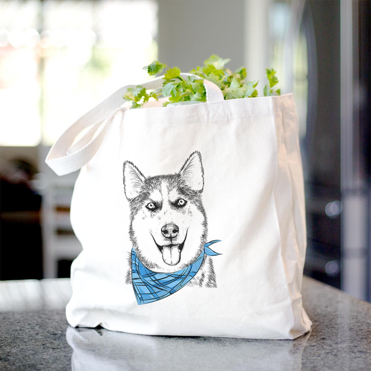 Sesi the Siberian Husky - Tote Bag