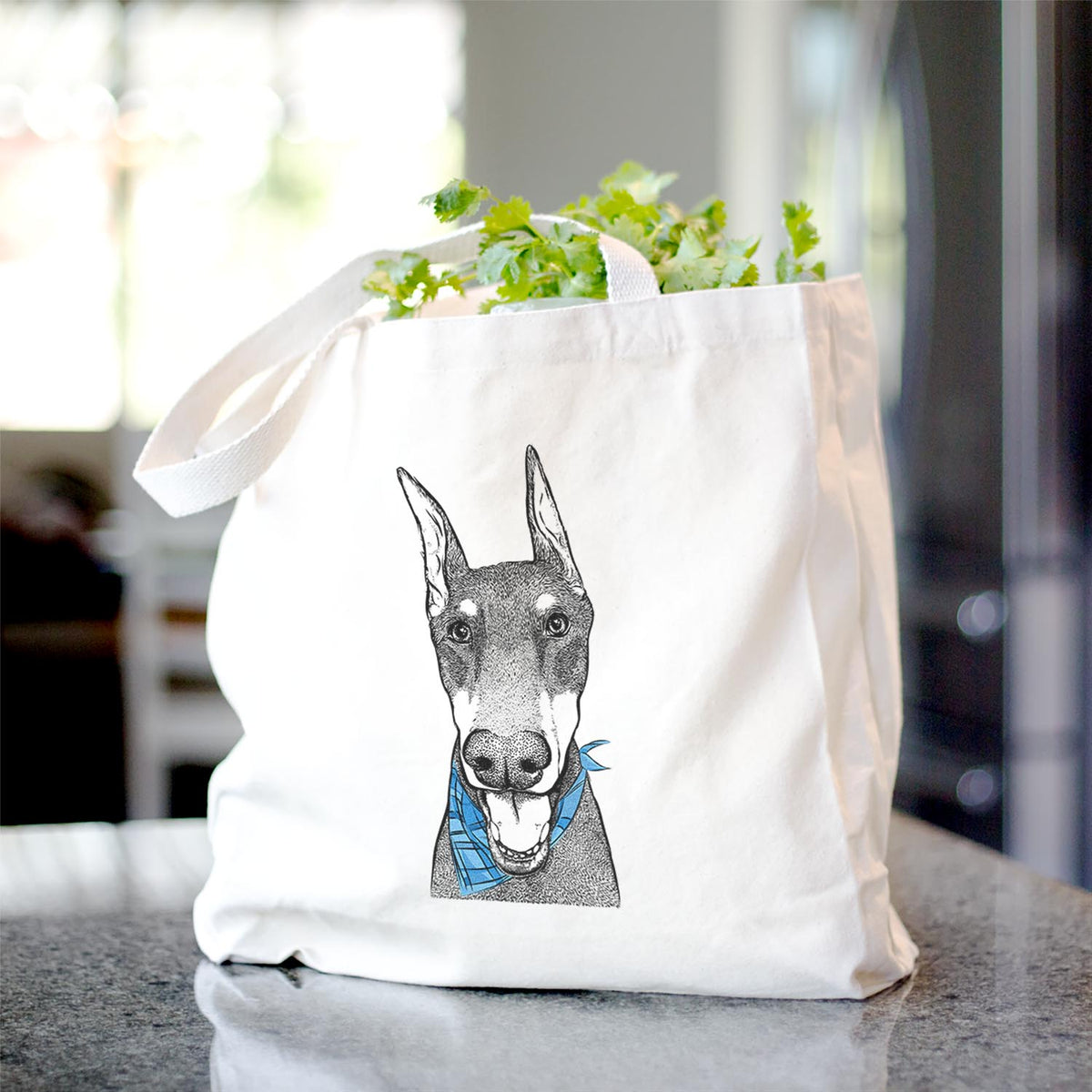 Sir Duke the Doberman Pinscher - Tote Bag
