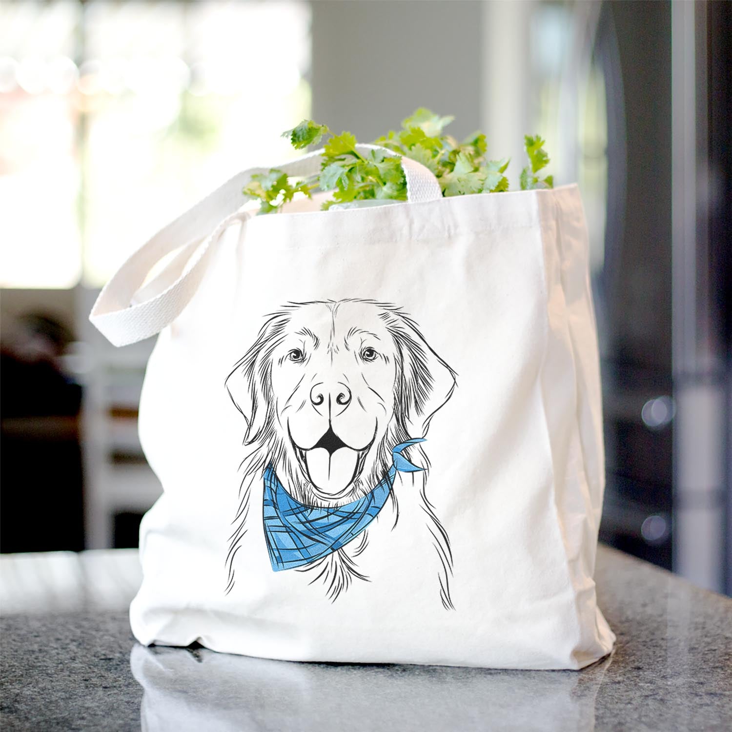 Sunny the Golden Retriever - Tote Bag