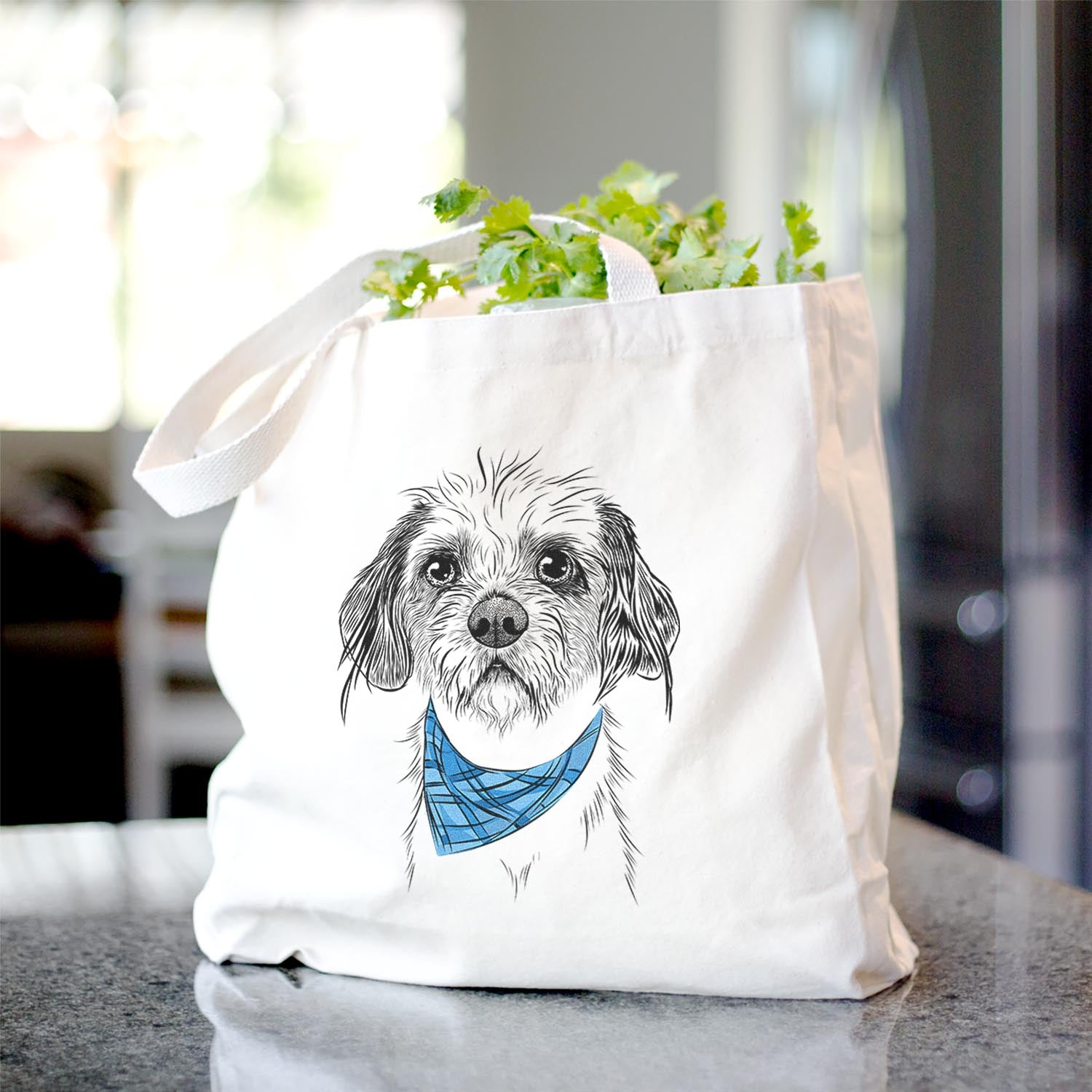 Tiny Tucker the Mixed Breed - Tote Bag