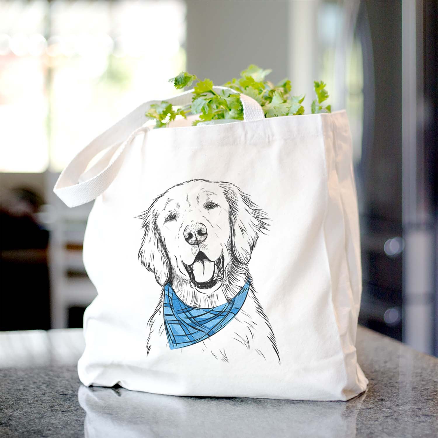 Wallace the Golden Retriever - Tote Bag