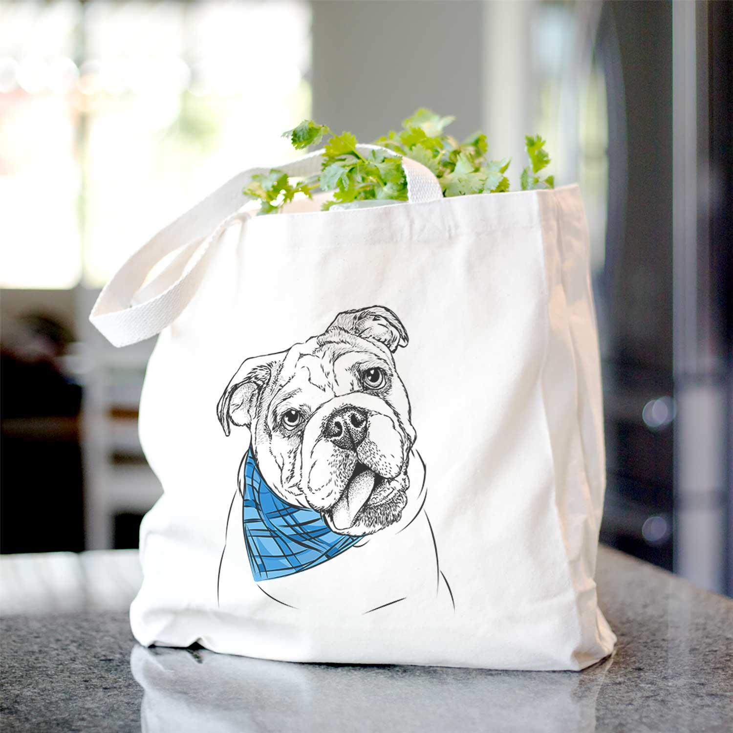 Benson the English Bulldog - Tote Bag