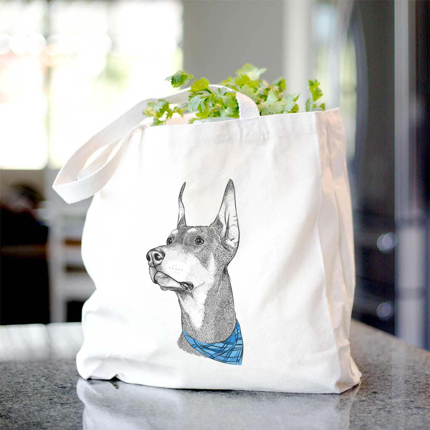 Cenza the Doberman Pinscher - Tote Bag