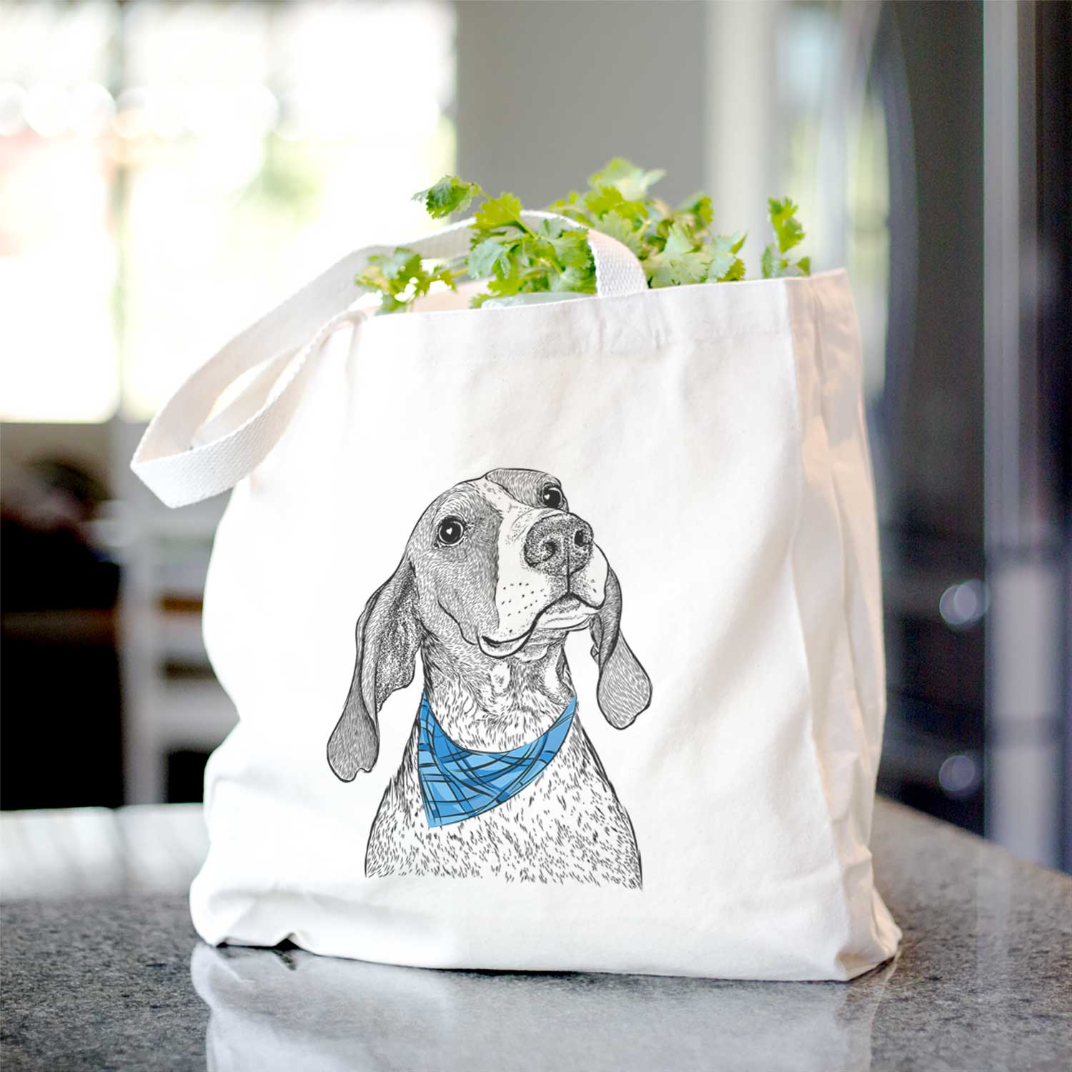 Chester the Red Tick Coonhound - Tote Bag