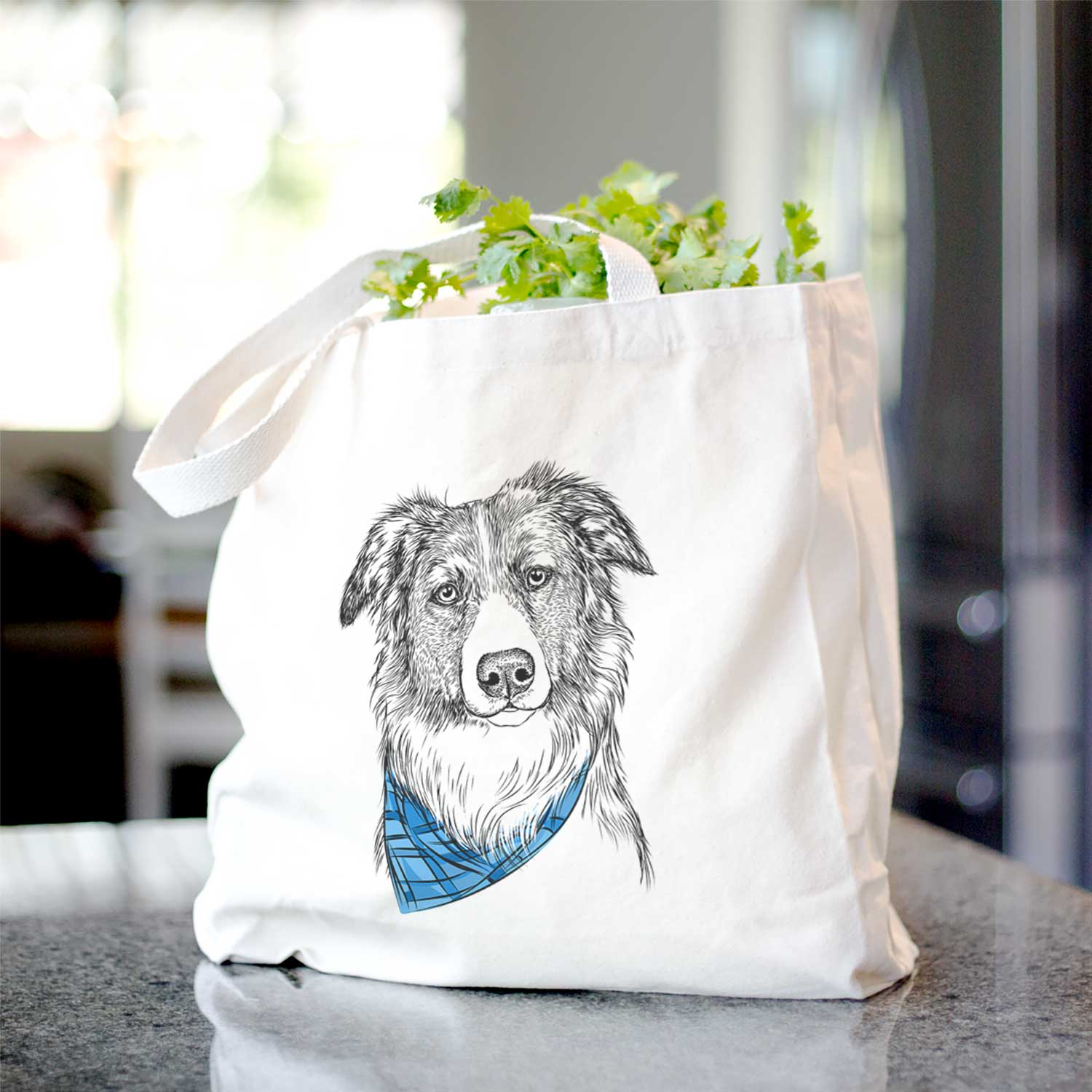 Cynder the English Shepherd - Tote Bag