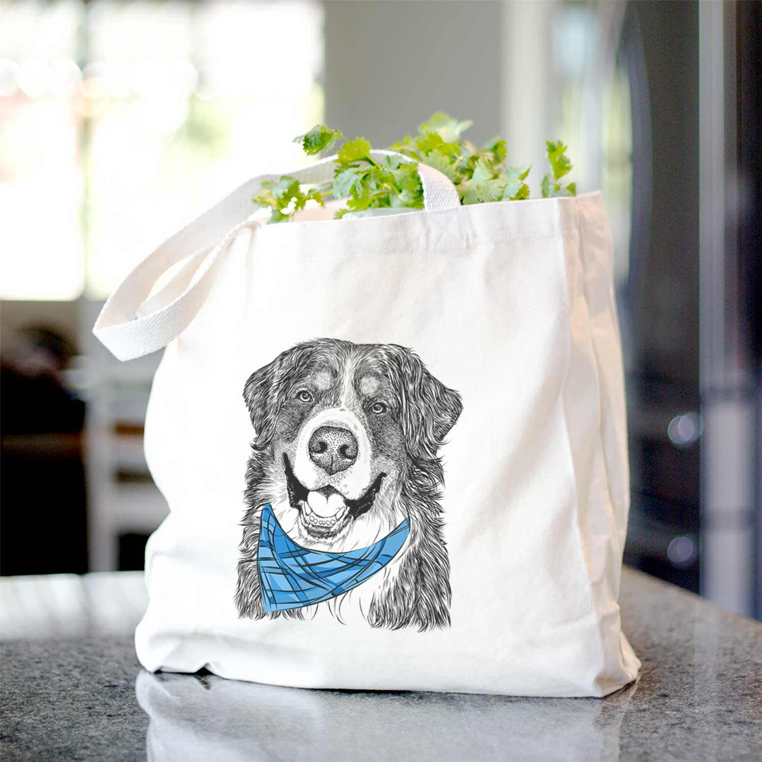 Eiger the Bernese Mountain Dog - Tote Bag