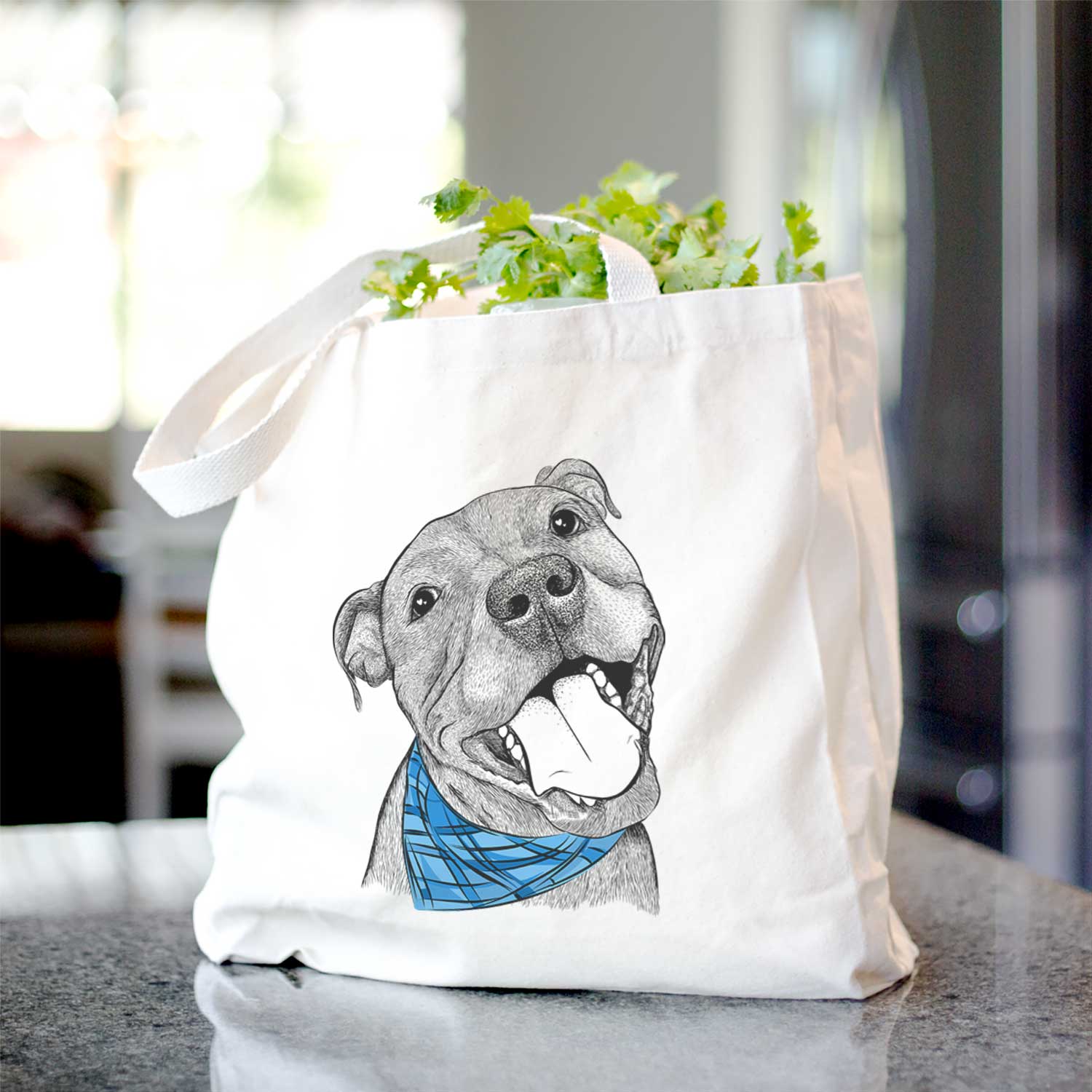 Eloise the Pitbull Mix - Tote Bag