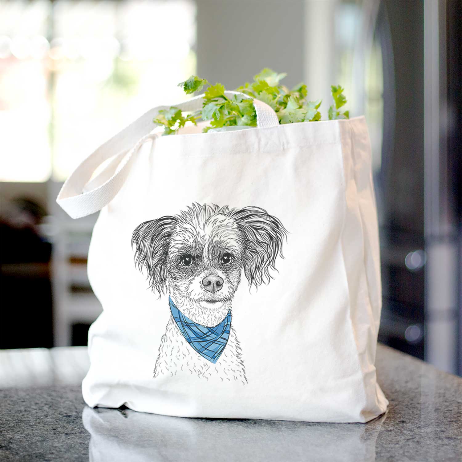 Finley Beth the Papillon Mix - Tote Bag