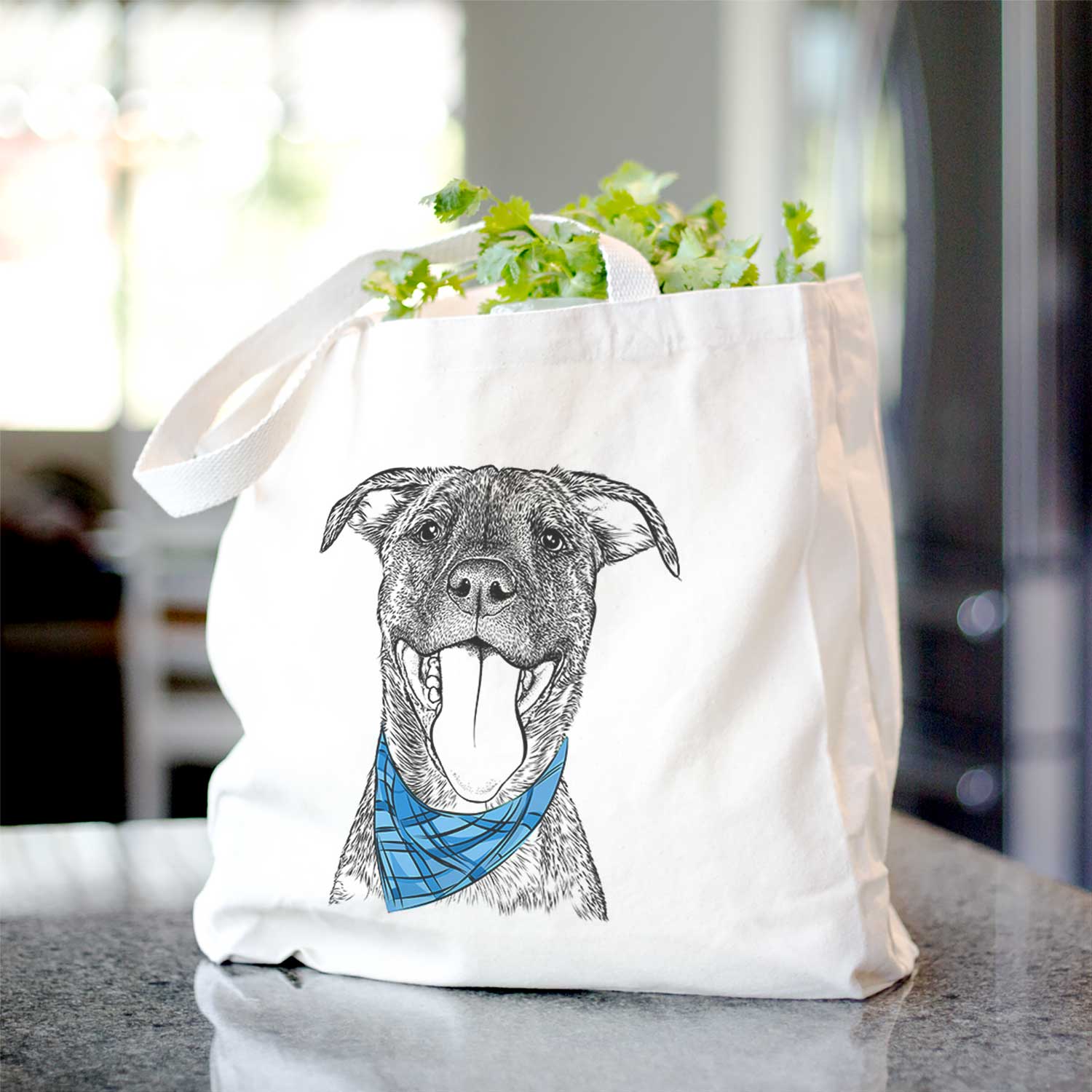 Harley the Pitbull Mix - Tote Bag