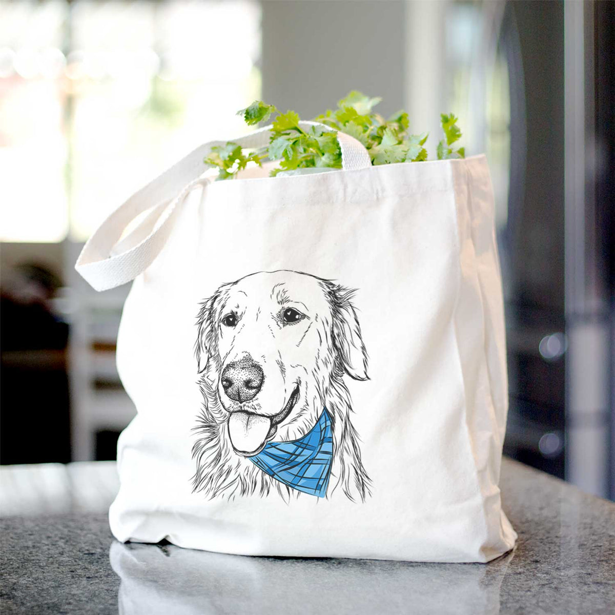 Hopper the Golden Retriever - Tote Bag