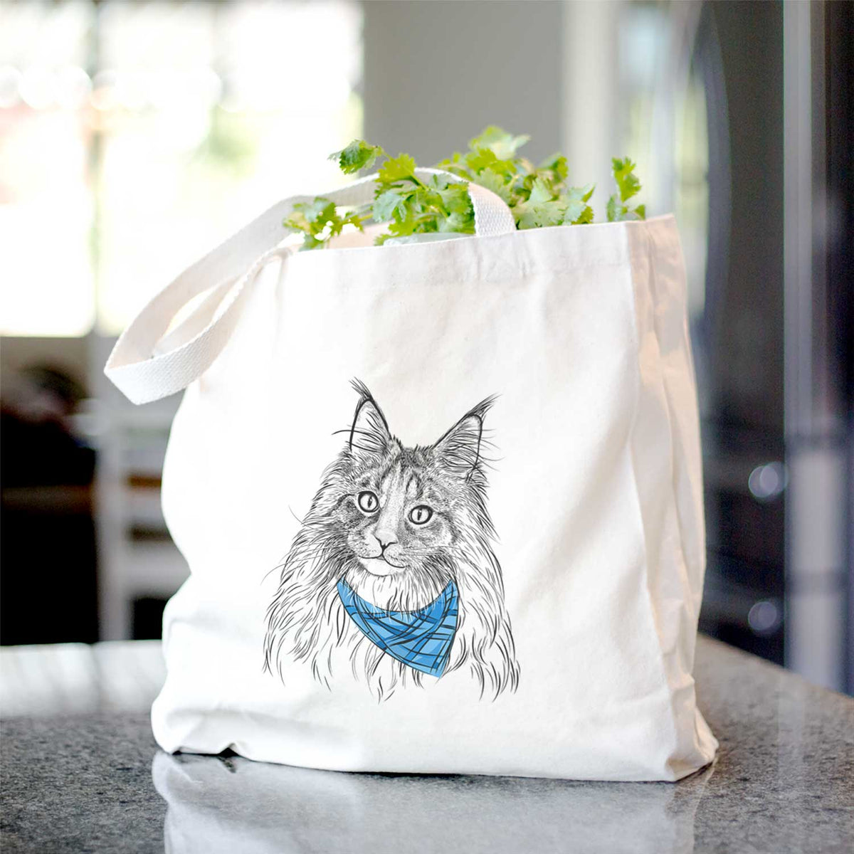 Kiki the Maine Coon Cat - Tote Bag