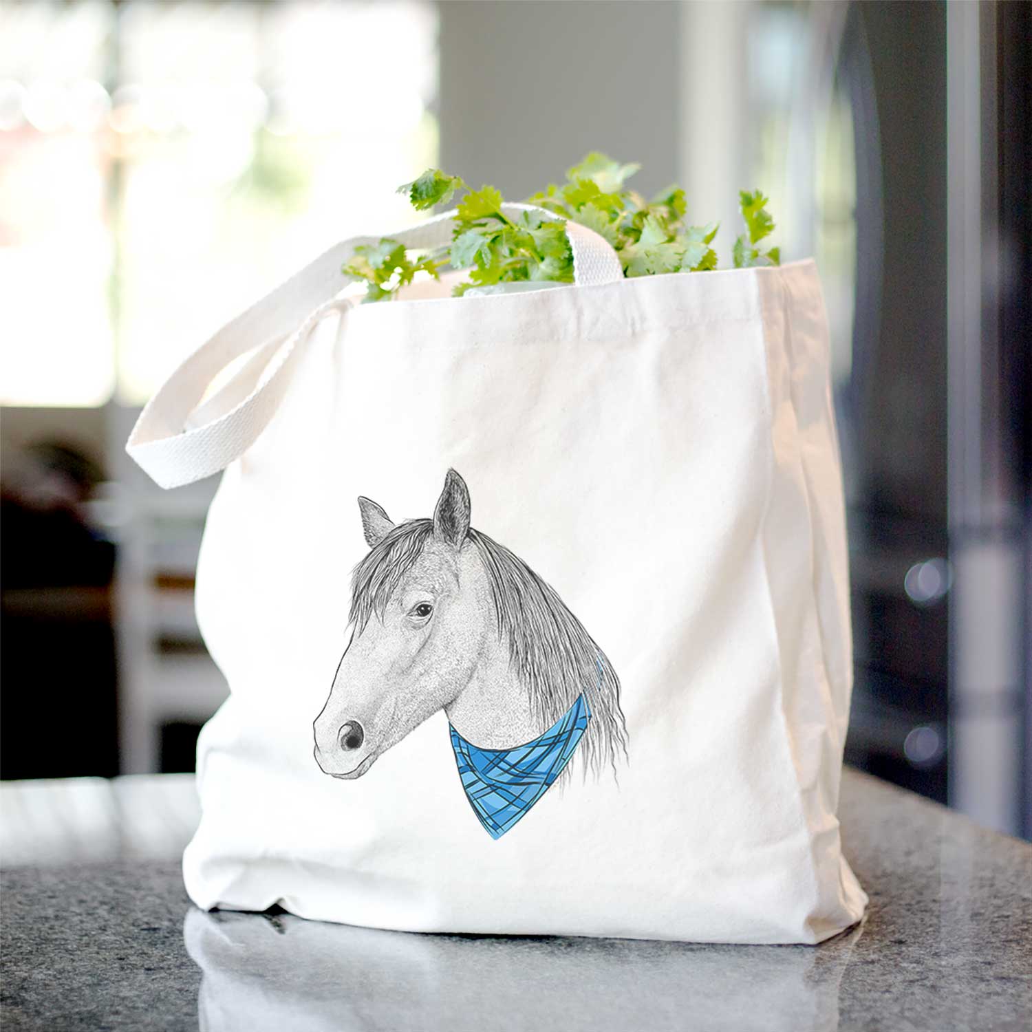Midnight the Missouri Foxtrotter Horse - Tote Bag
