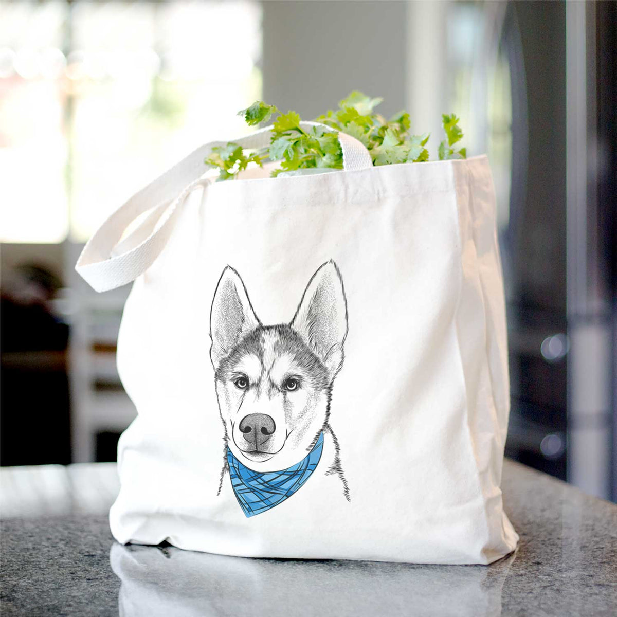 Odin the Siberian Husky - Tote Bag