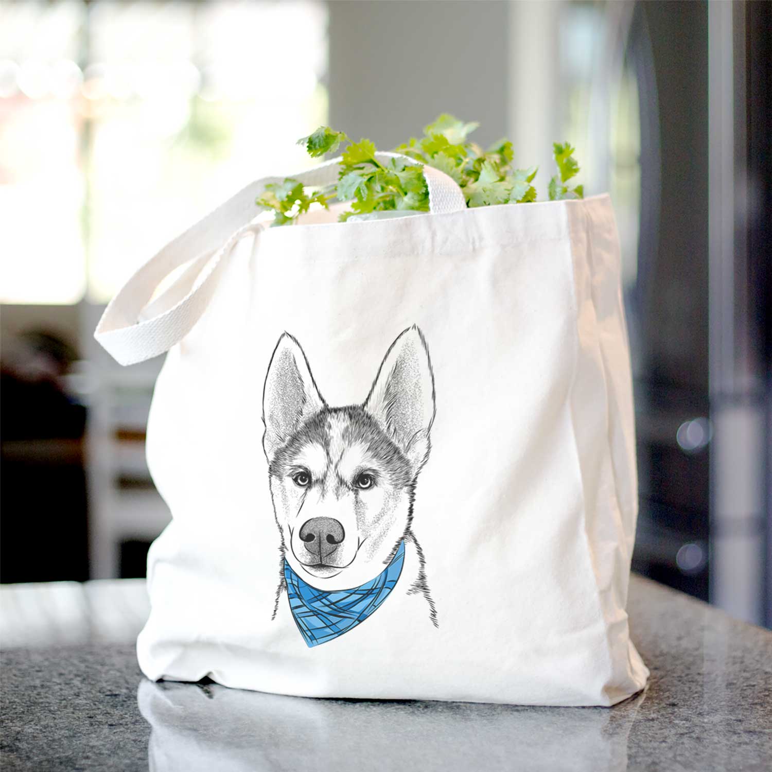 Odin the Siberian Husky - Tote Bag